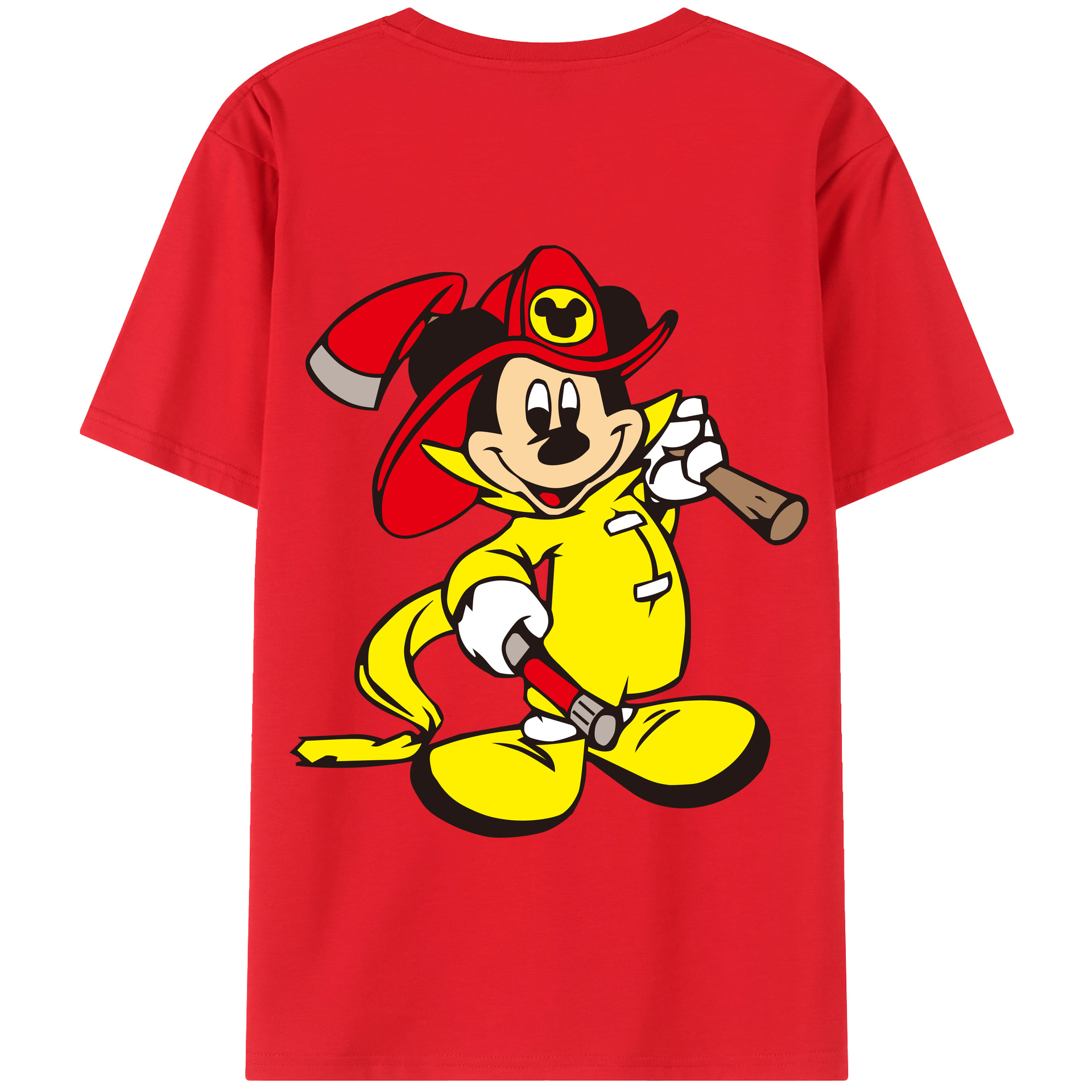 （画像用） ミッキーマウス Mickey Mouse 綿100％半袖Tシャツ（背面プリント）