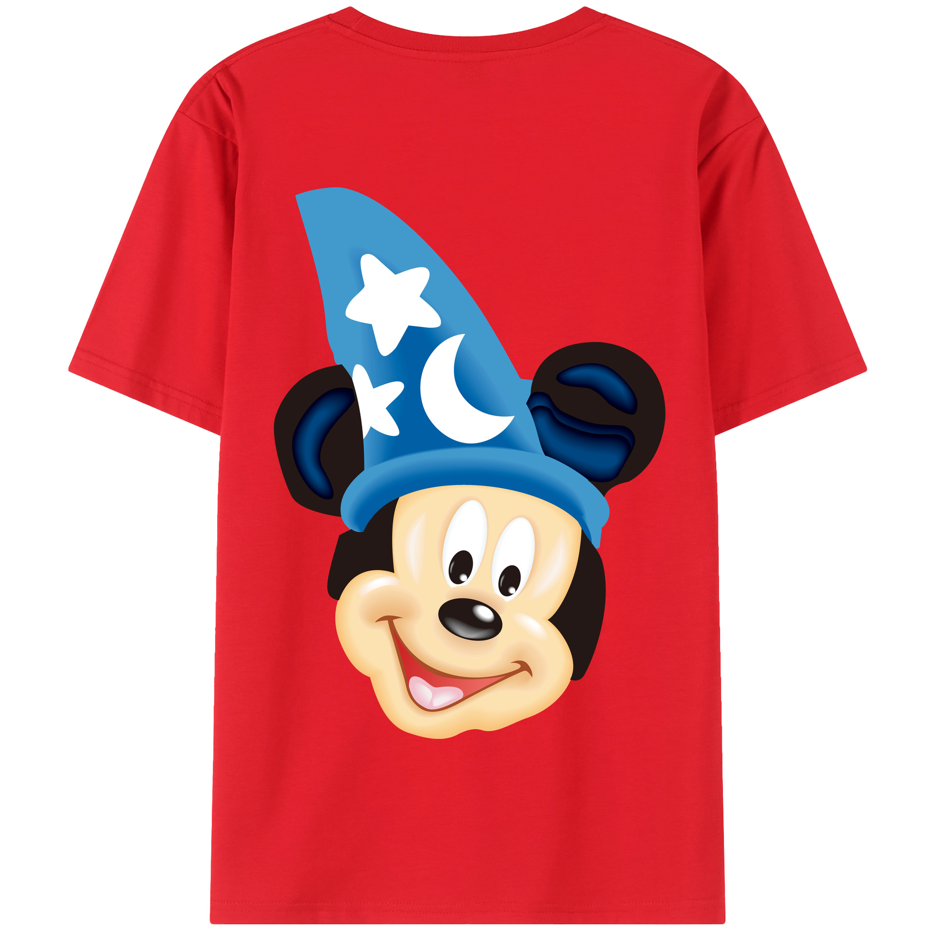 （画像用） ミッキーマウス Mickey Mouse 綿100％半袖Tシャツ（背面プリント）