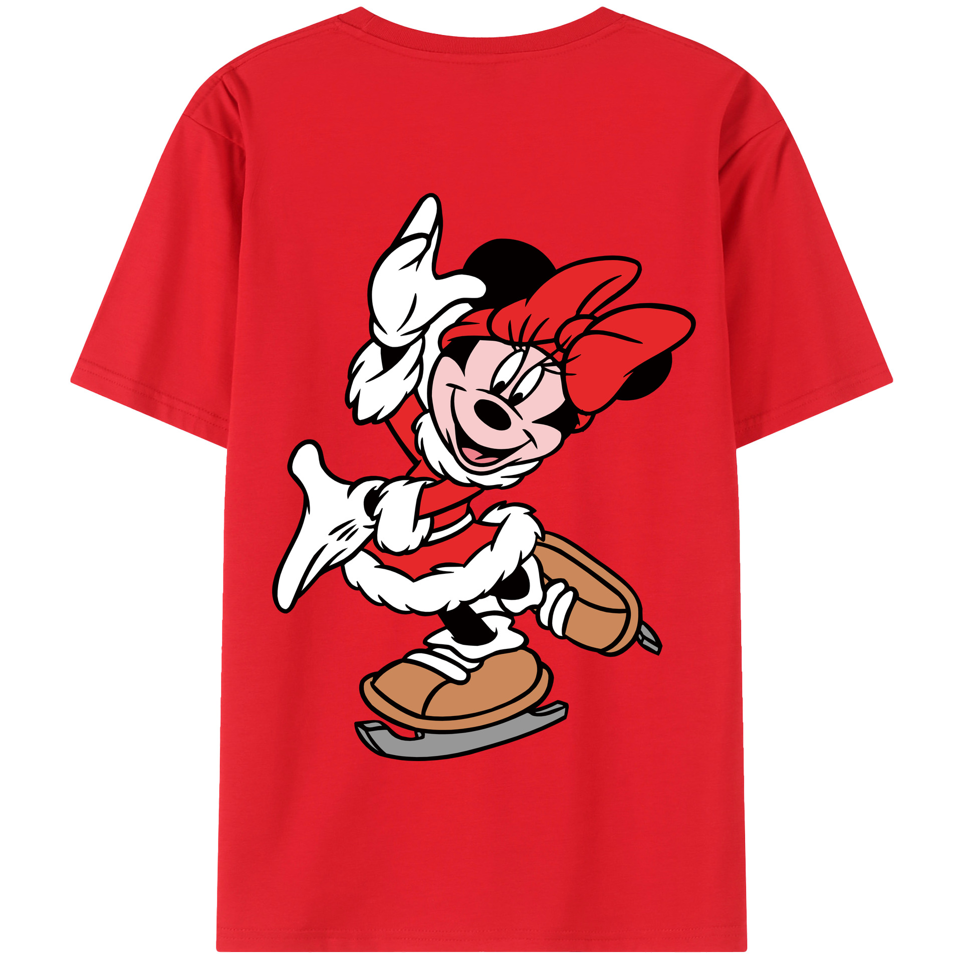 （画像用） ミッキーマウス Mickey Mouse 綿100％半袖Tシャツ（背面プリント）