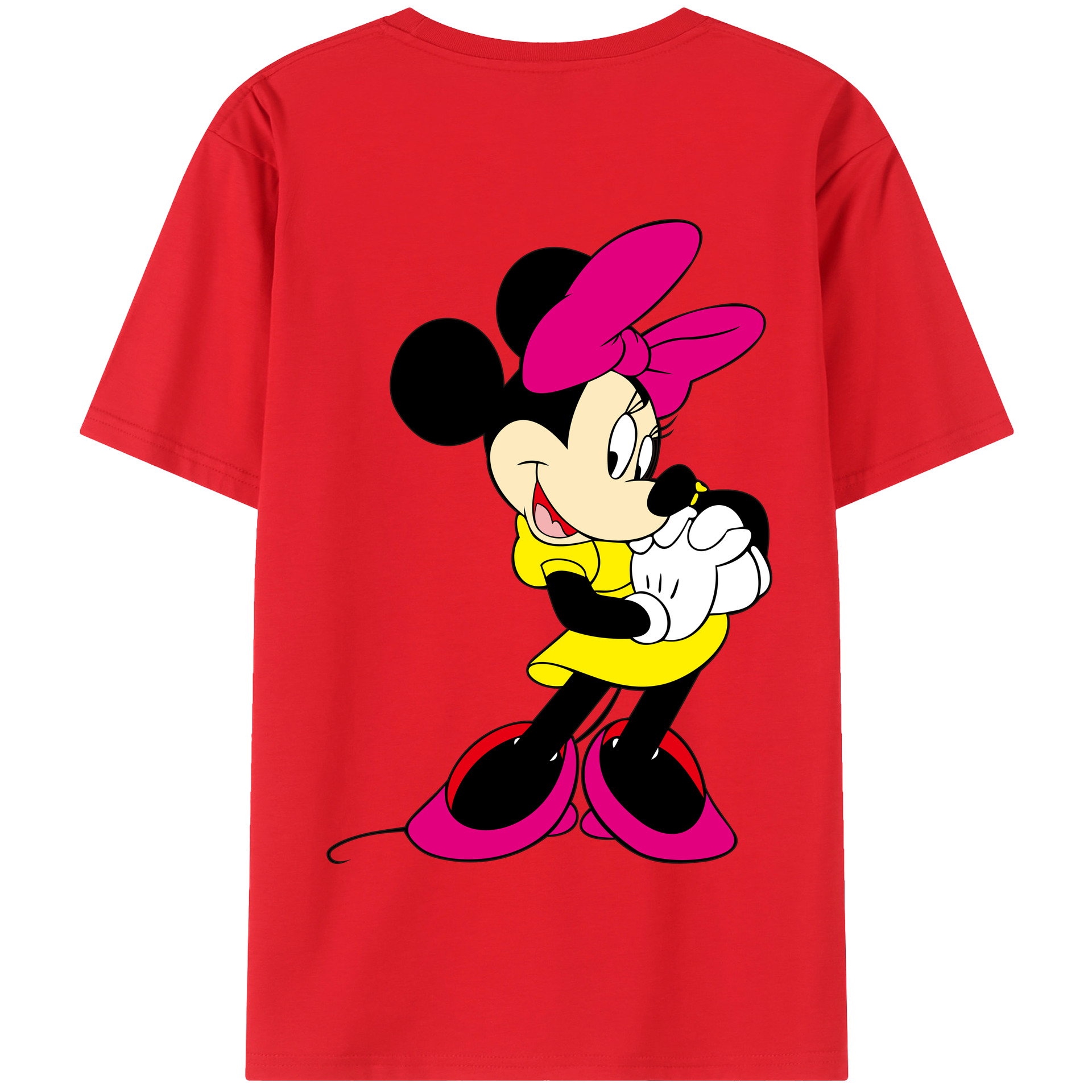 （画像用） ミッキーマウス Mickey Mouse 綿100％半袖Tシャツ（背面プリント）