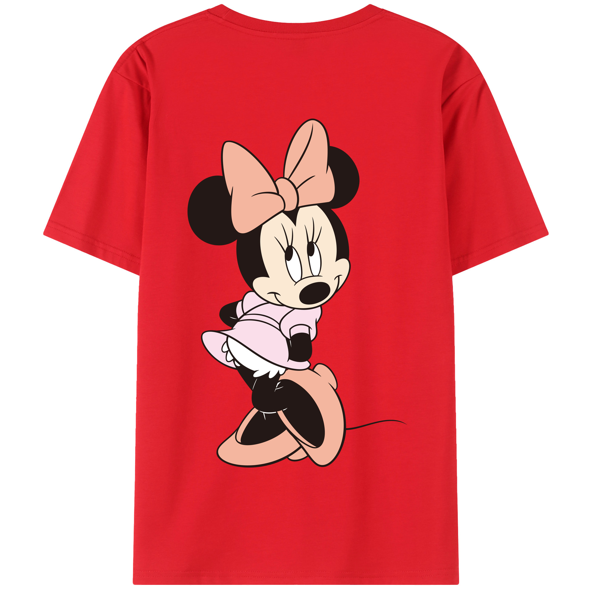 （画像用） ミッキーマウス Mickey Mouse 綿100％半袖Tシャツ（背面プリント）