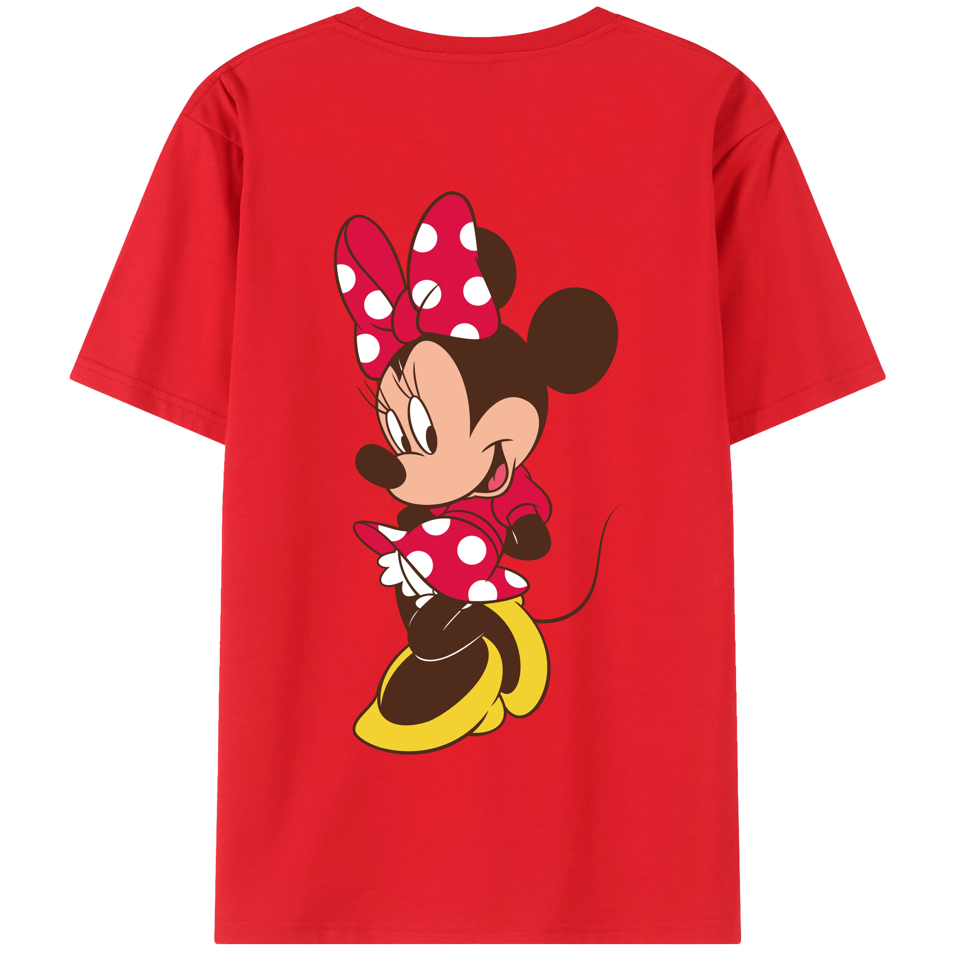 （画像用） ミッキーマウス Mickey Mouse 綿100％半袖Tシャツ（背面プリント）