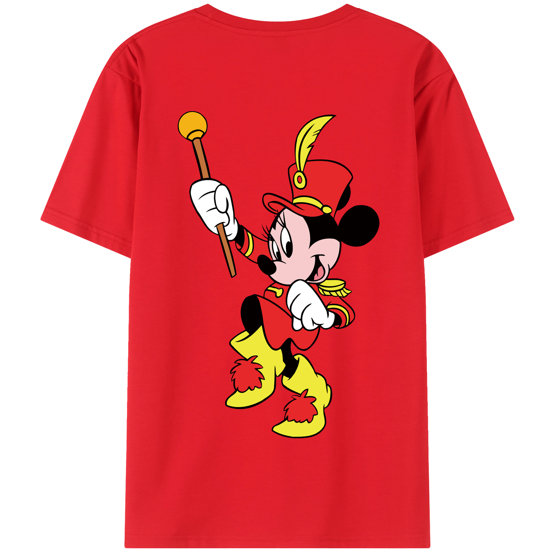 （画像用） ミッキーマウス Mickey Mouse 綿100％半袖Tシャツ（背面プリント）