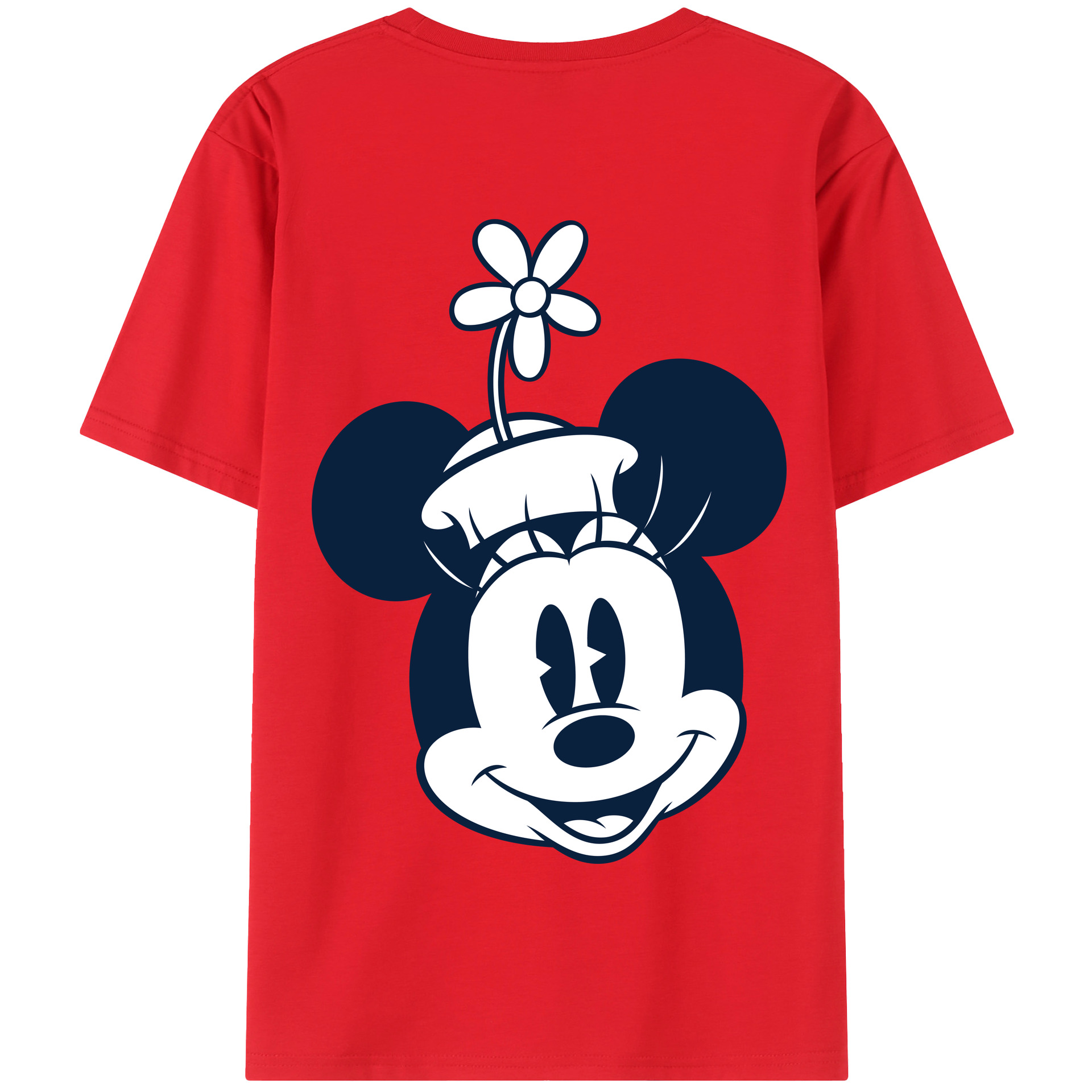 （画像用） ミッキーマウス Mickey Mouse 綿100％半袖Tシャツ（背面プリント）