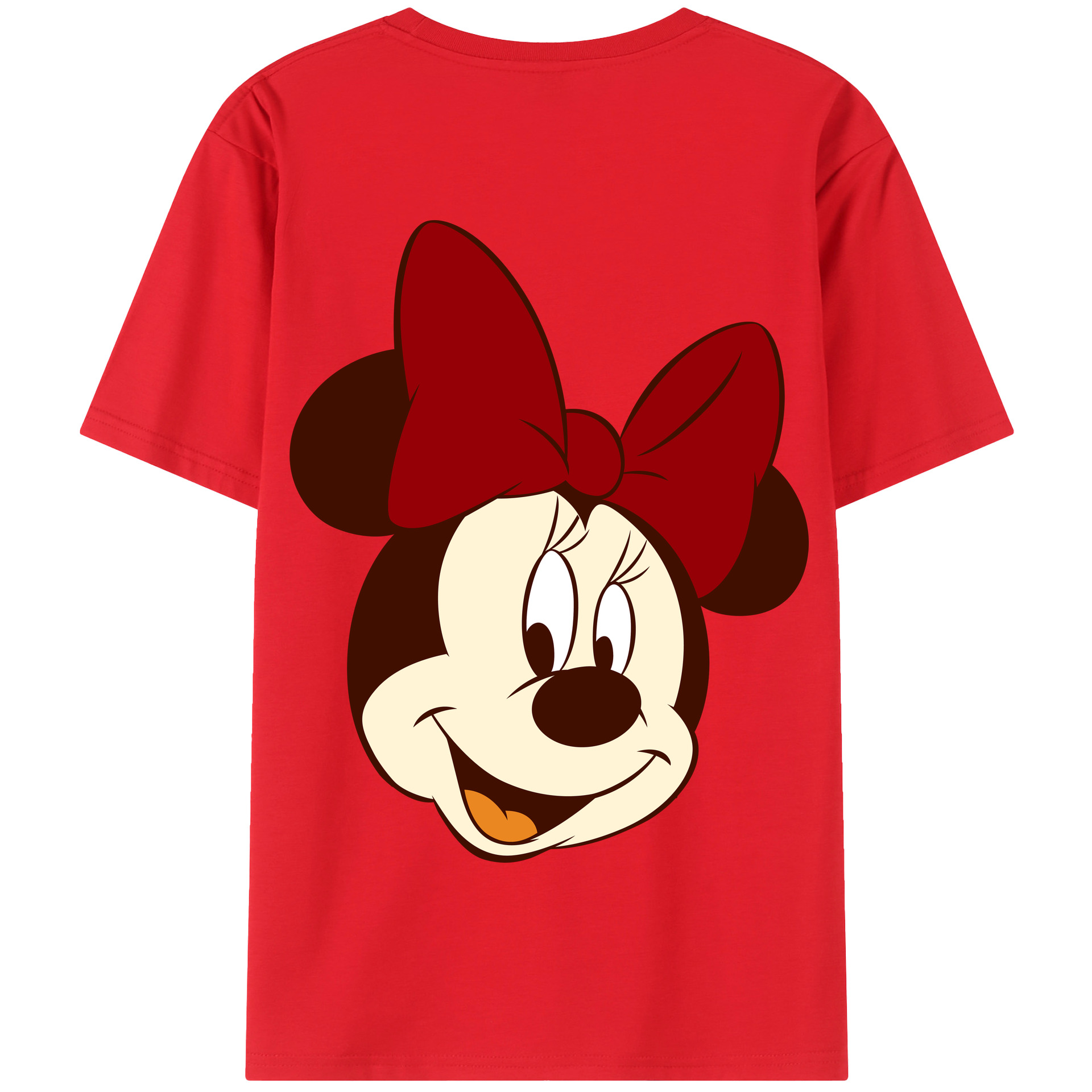 （画像用） ミッキーマウス Mickey Mouse 綿100％半袖Tシャツ（背面プリント）