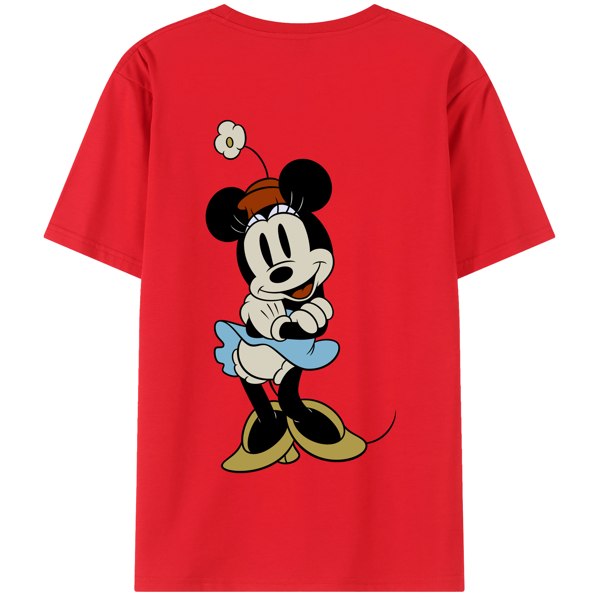（画像用） ミッキーマウス Mickey Mouse 綿100％半袖Tシャツ（背面プリント）
