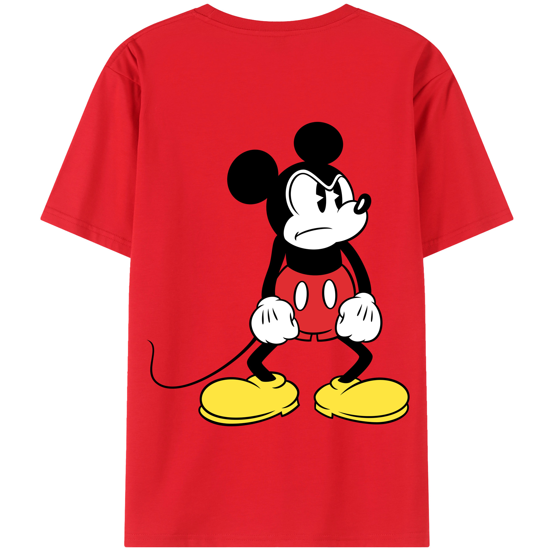 （画像用） ミッキーマウス Mickey Mouse 綿100％半袖Tシャツ（背面プリント）