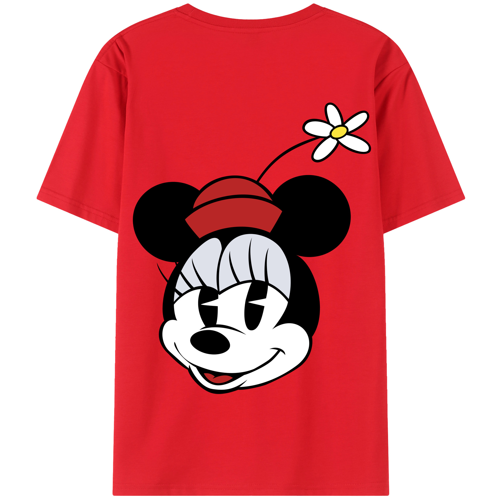（画像用） ミッキーマウス Mickey Mouse 綿100％半袖Tシャツ（背面プリント）