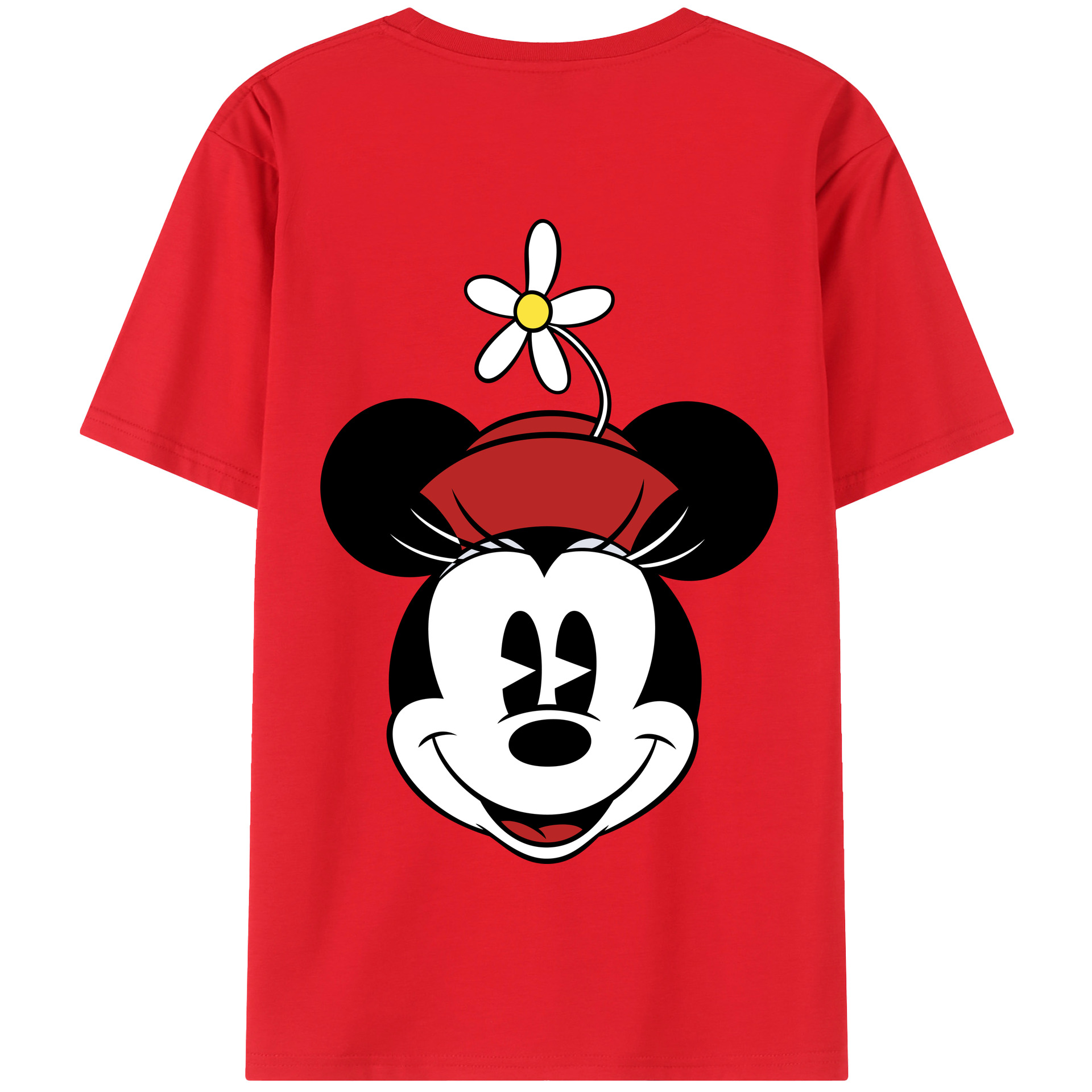 （画像用） ミッキーマウス Mickey Mouse 綿100％半袖Tシャツ（背面プリント）