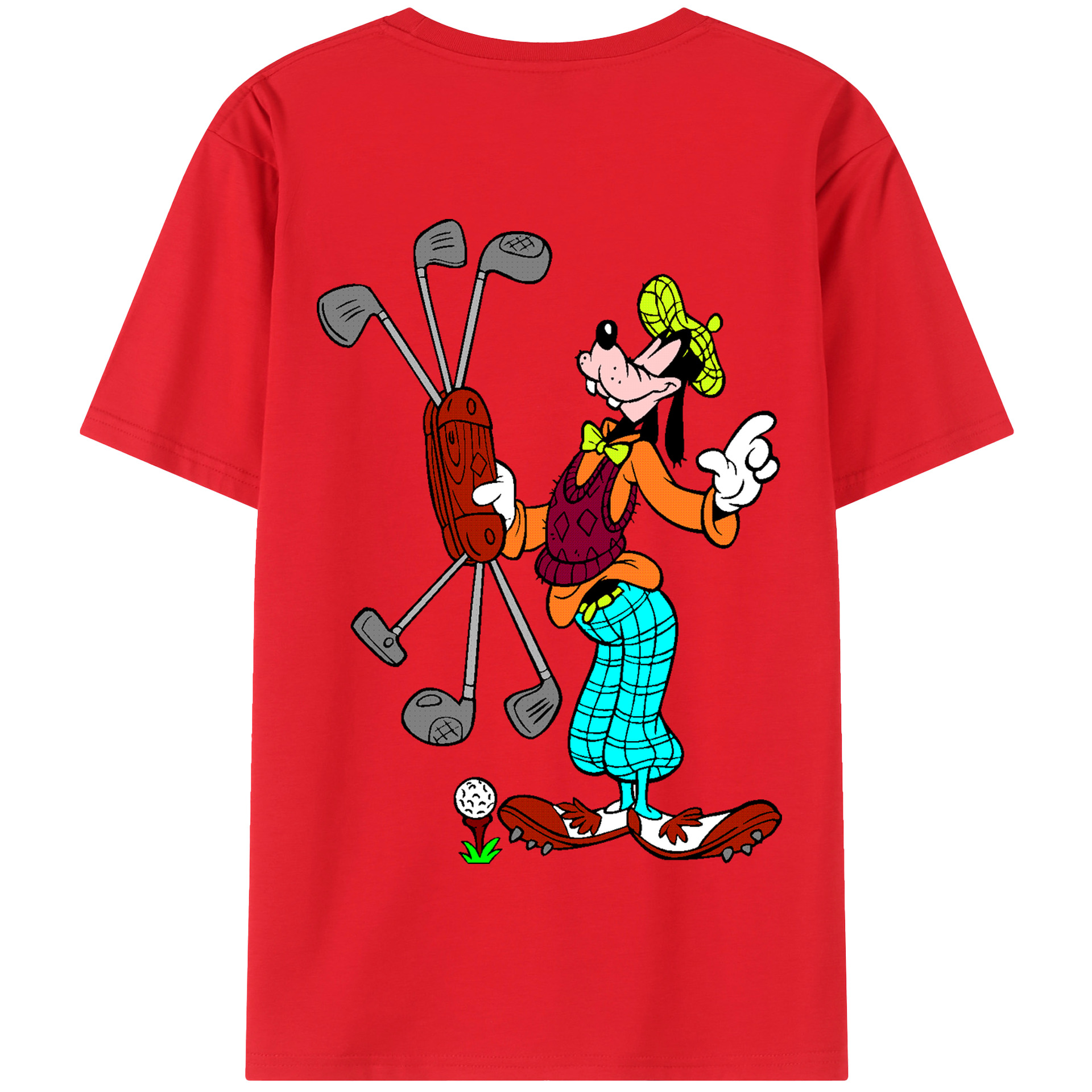 （画像用） ミッキーマウス Mickey Mouse 綿100％半袖Tシャツ（背面プリント）