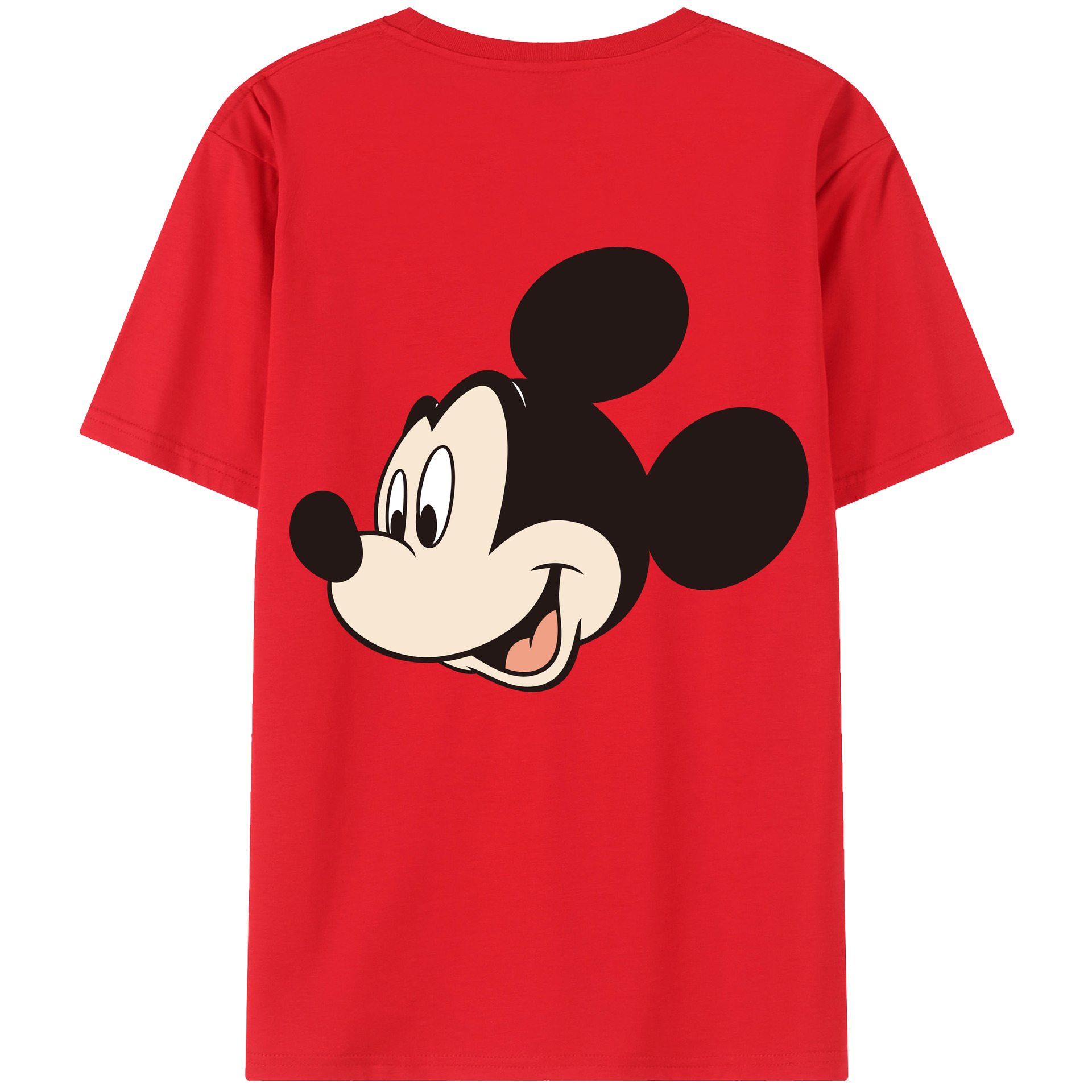 （画像用） ミッキーマウス Mickey Mouse 綿100％半袖Tシャツ（背面プリント）