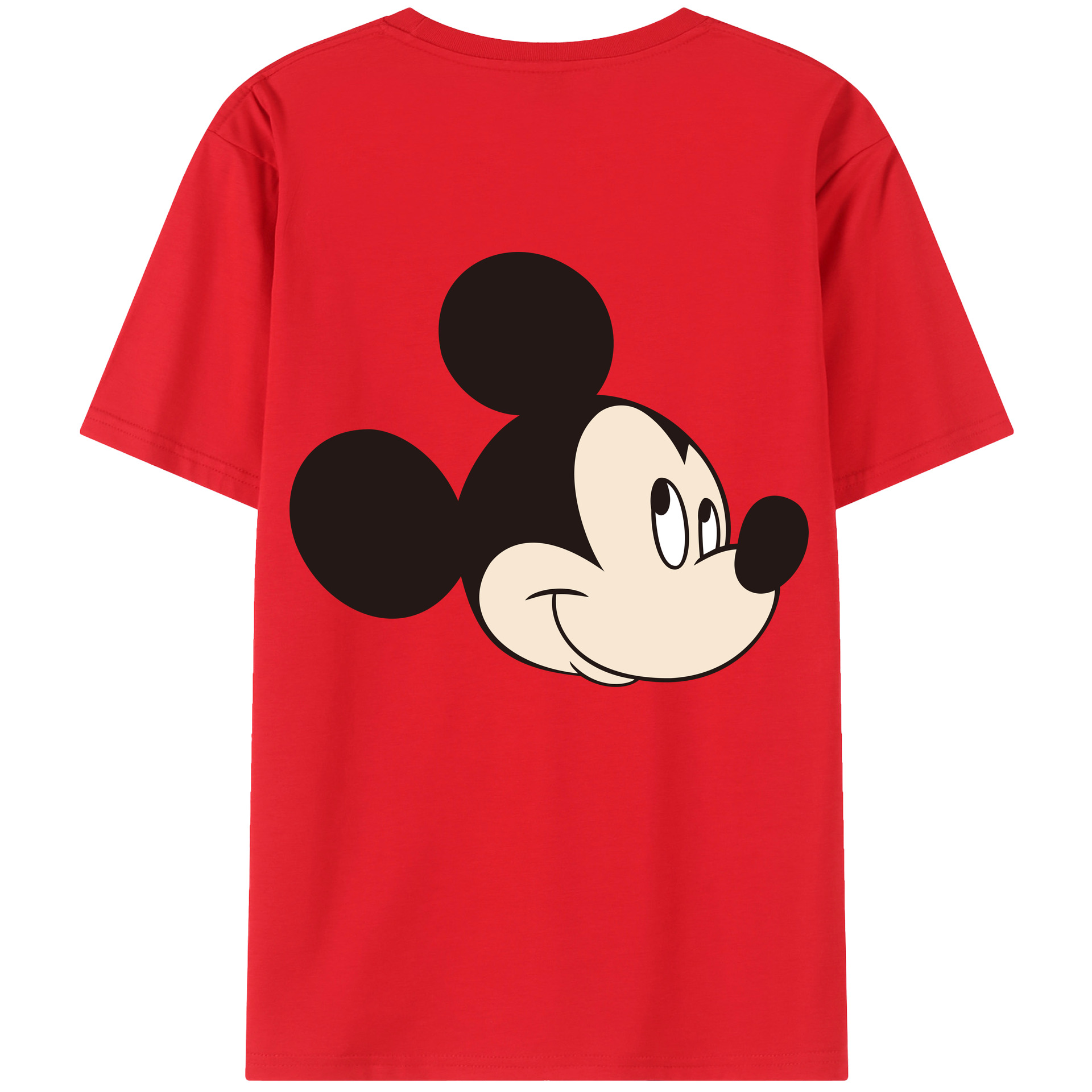 （画像用） ミッキーマウス Mickey Mouse 綿100％半袖Tシャツ（背面プリント）