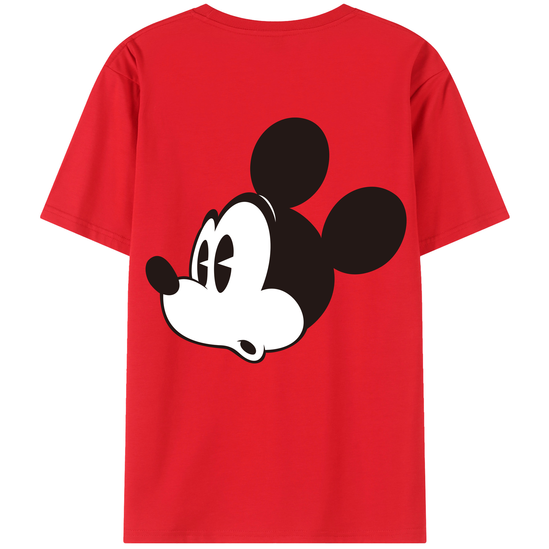 （画像用） ミッキーマウス Mickey Mouse 綿100％半袖Tシャツ（背面プリント）