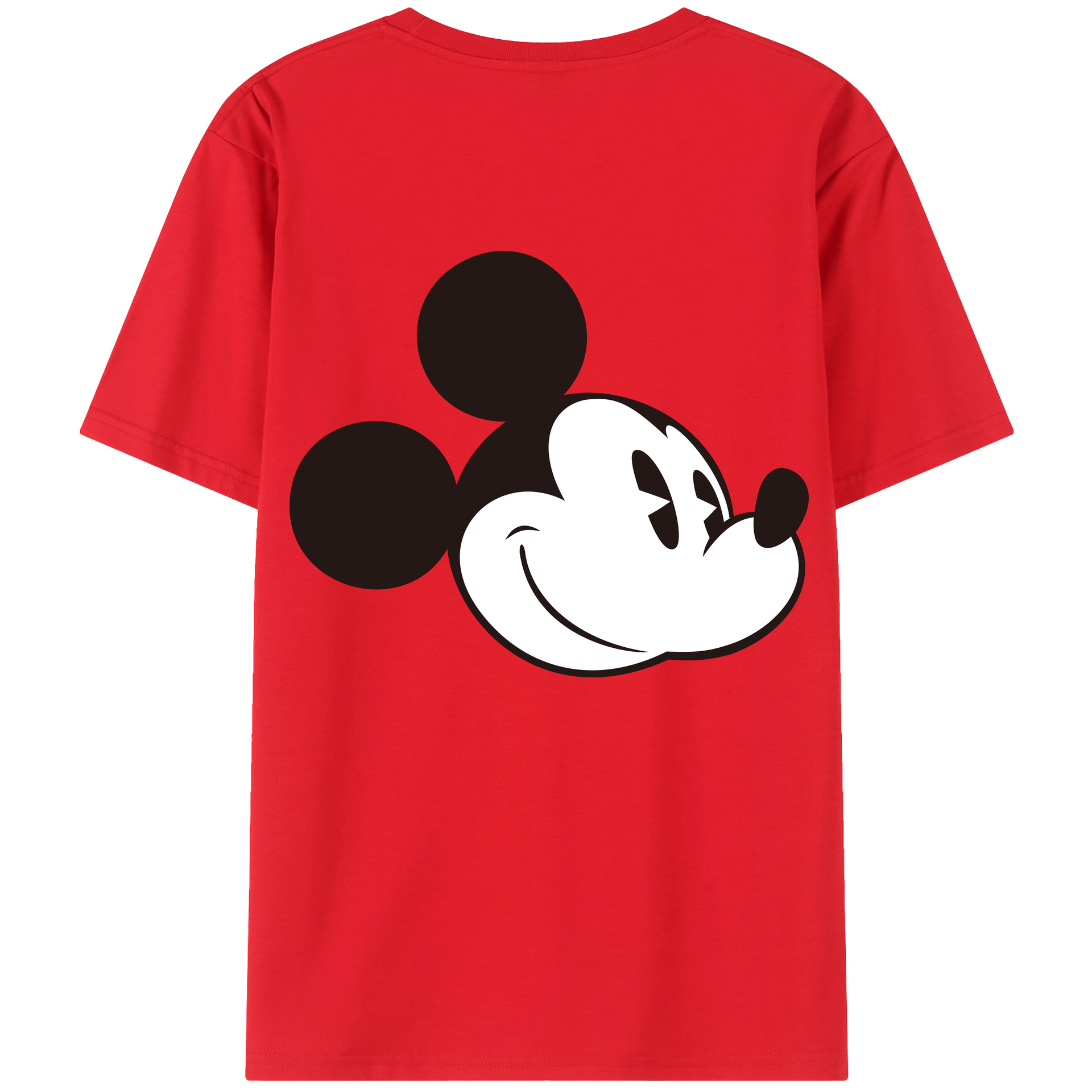 （画像用） ミッキーマウス Mickey Mouse 綿100％半袖Tシャツ（背面プリント）