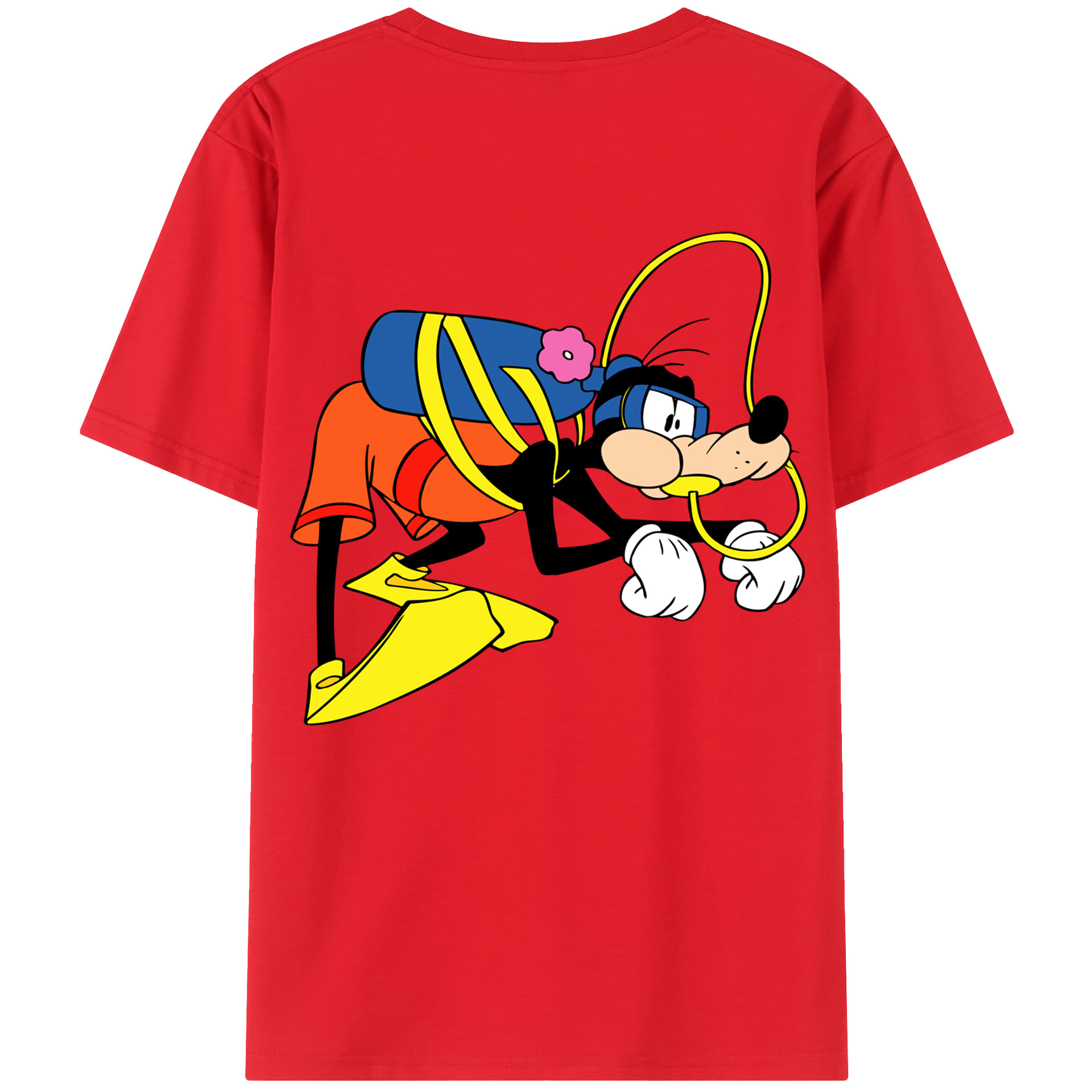 （画像用） ミッキーマウス Mickey Mouse 綿100％半袖Tシャツ（背面プリント）