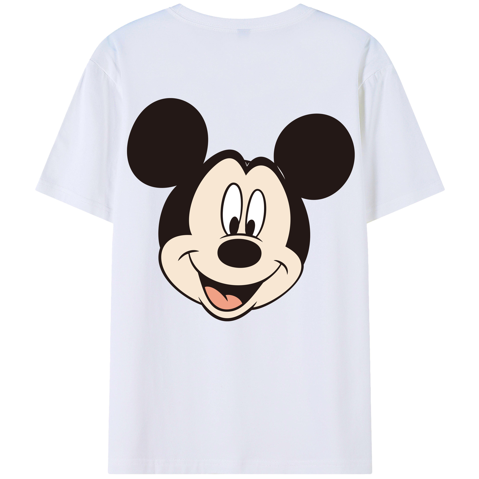 （画像用） ミッキーマウス Mickey Mouse 綿100％半袖Tシャツ（背面プリント）