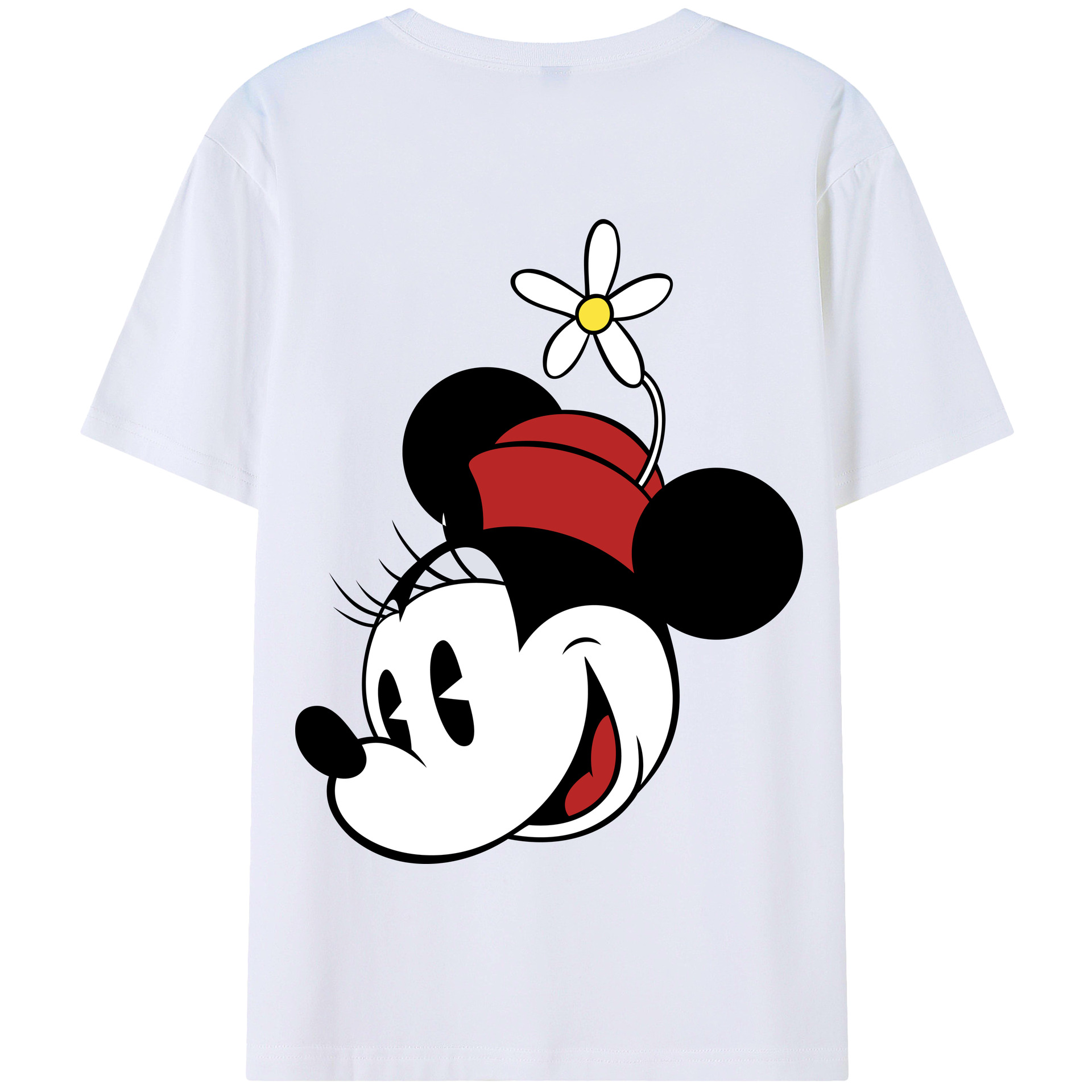 （画像用） ミッキーマウス Mickey Mouse 綿100％半袖Tシャツ（背面プリント）