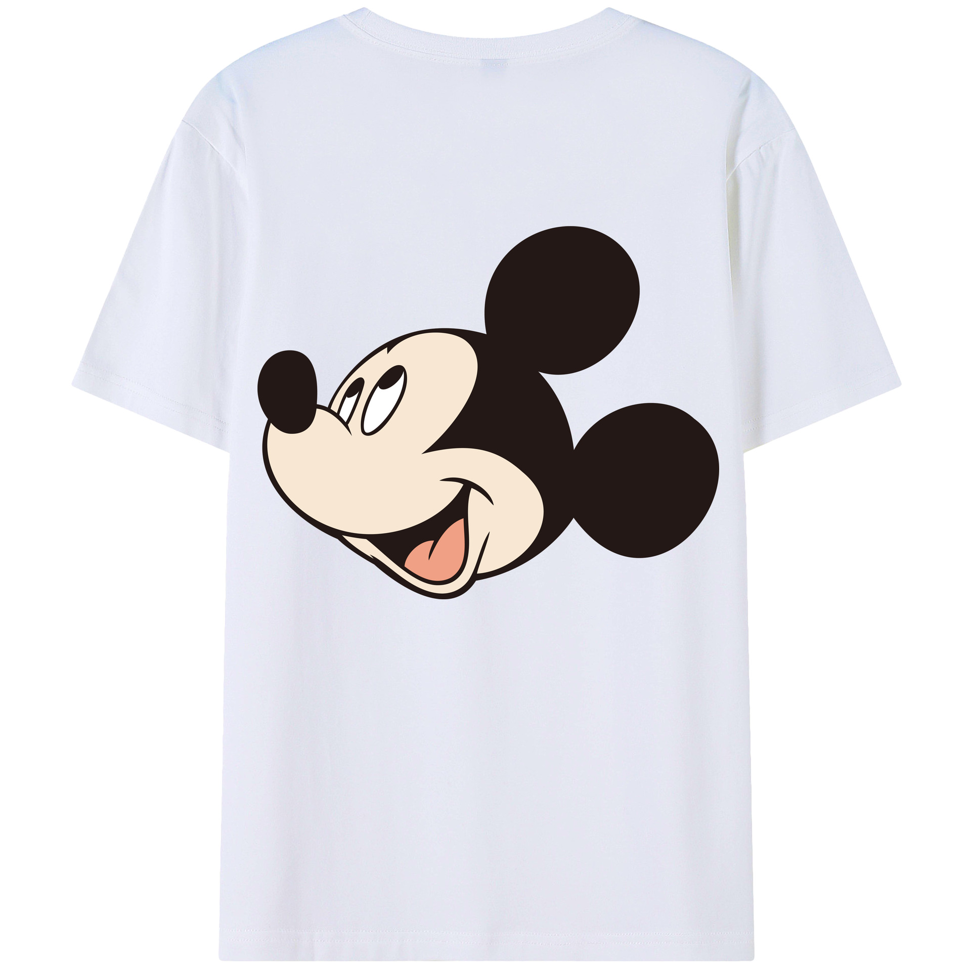 （画像用） ミッキーマウス Mickey Mouse 綿100％半袖Tシャツ（背面プリント）