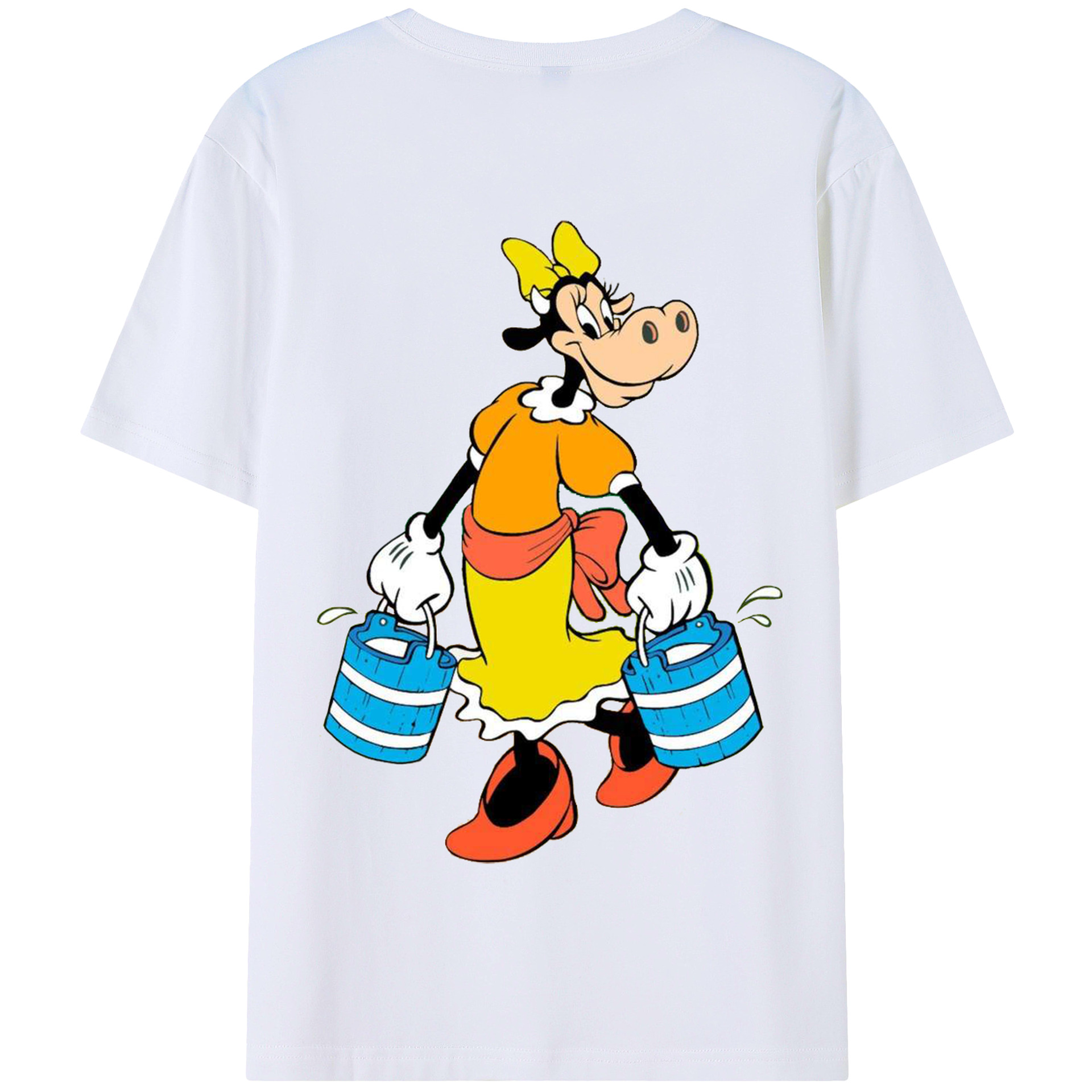 （画像用） ミッキーマウス Mickey Mouse 綿100％半袖Tシャツ（背面プリント）