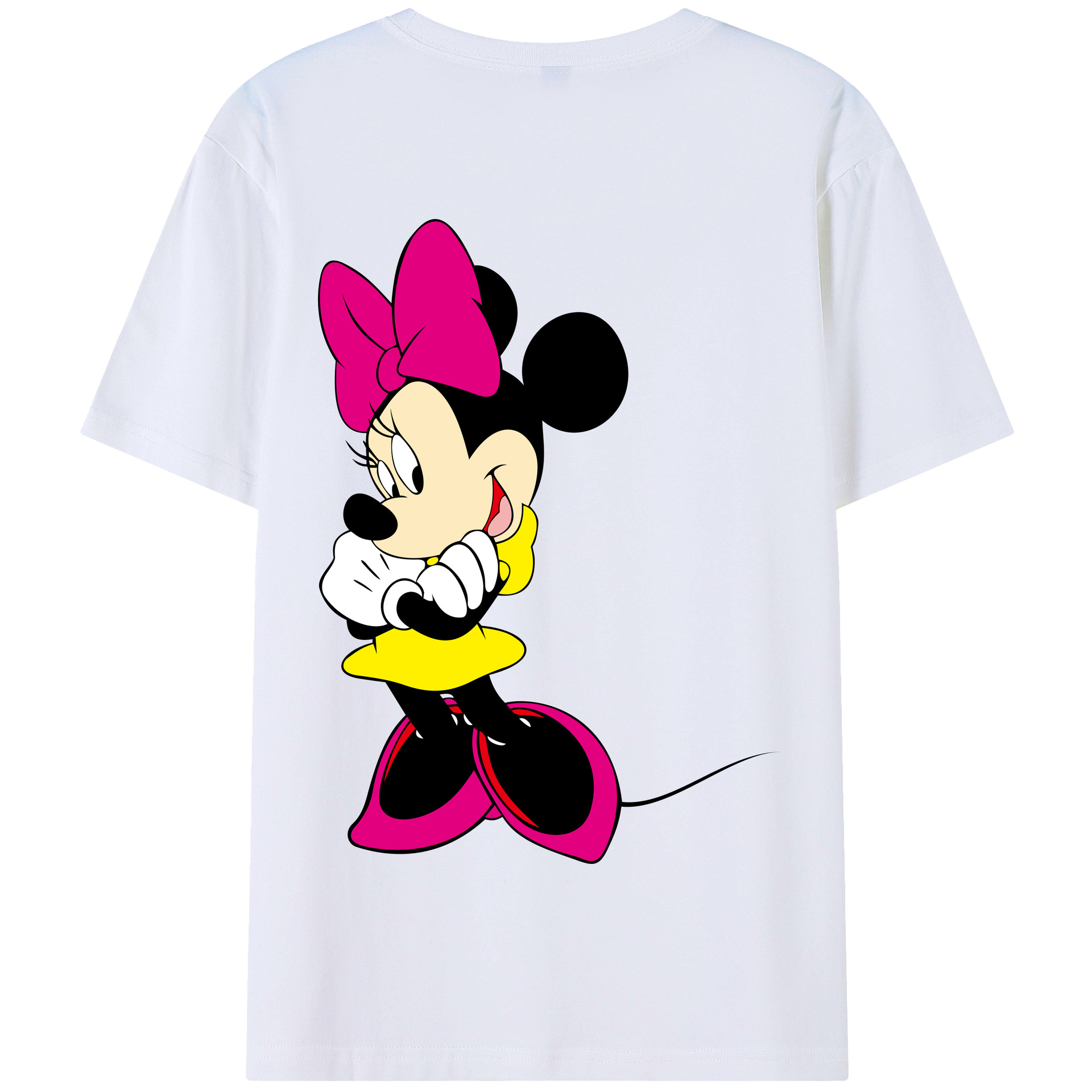 （画像用） ミッキーマウス Mickey Mouse 綿100％半袖Tシャツ（背面プリント）