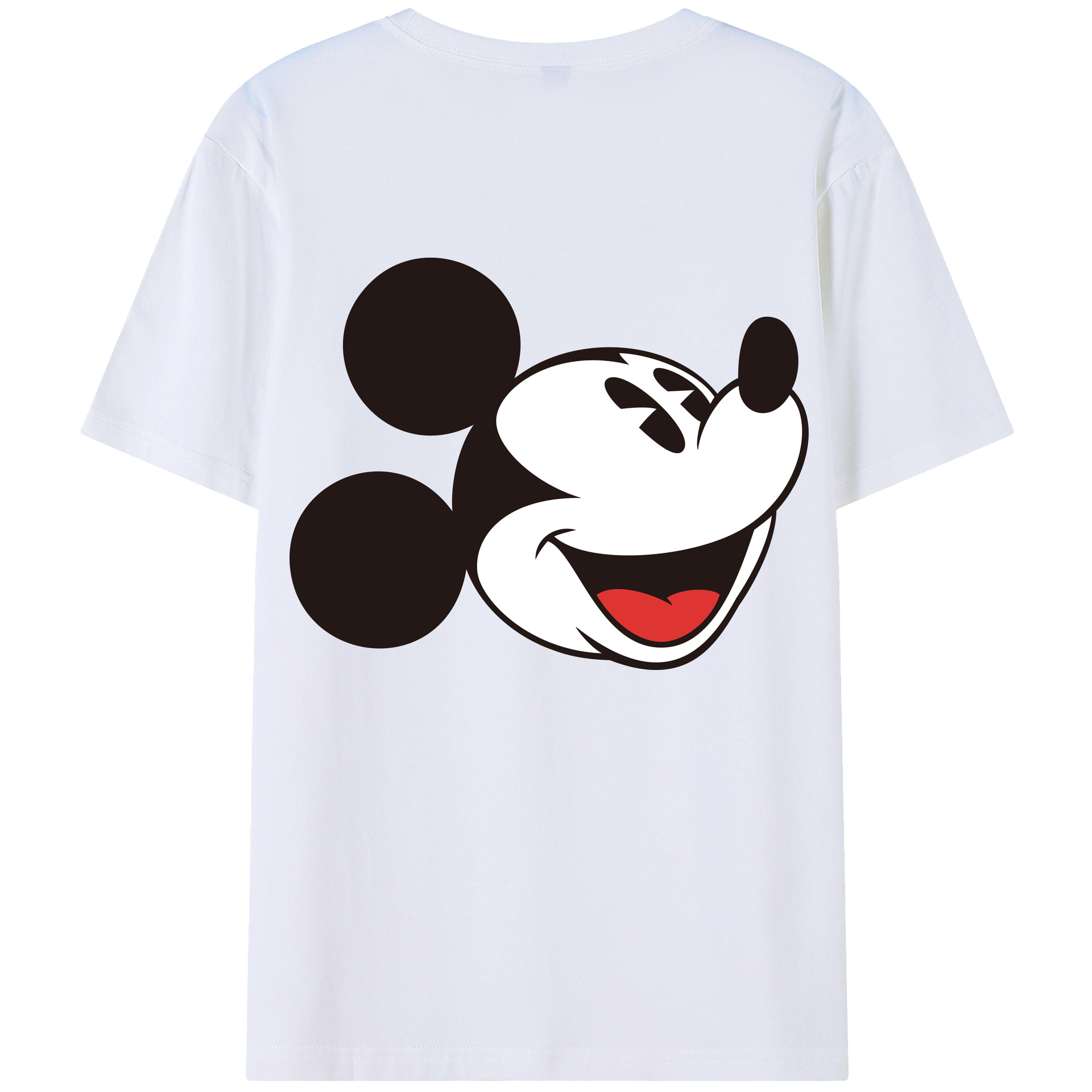 （画像用） ミッキーマウス Mickey Mouse 綿100％半袖Tシャツ（背面プリント）