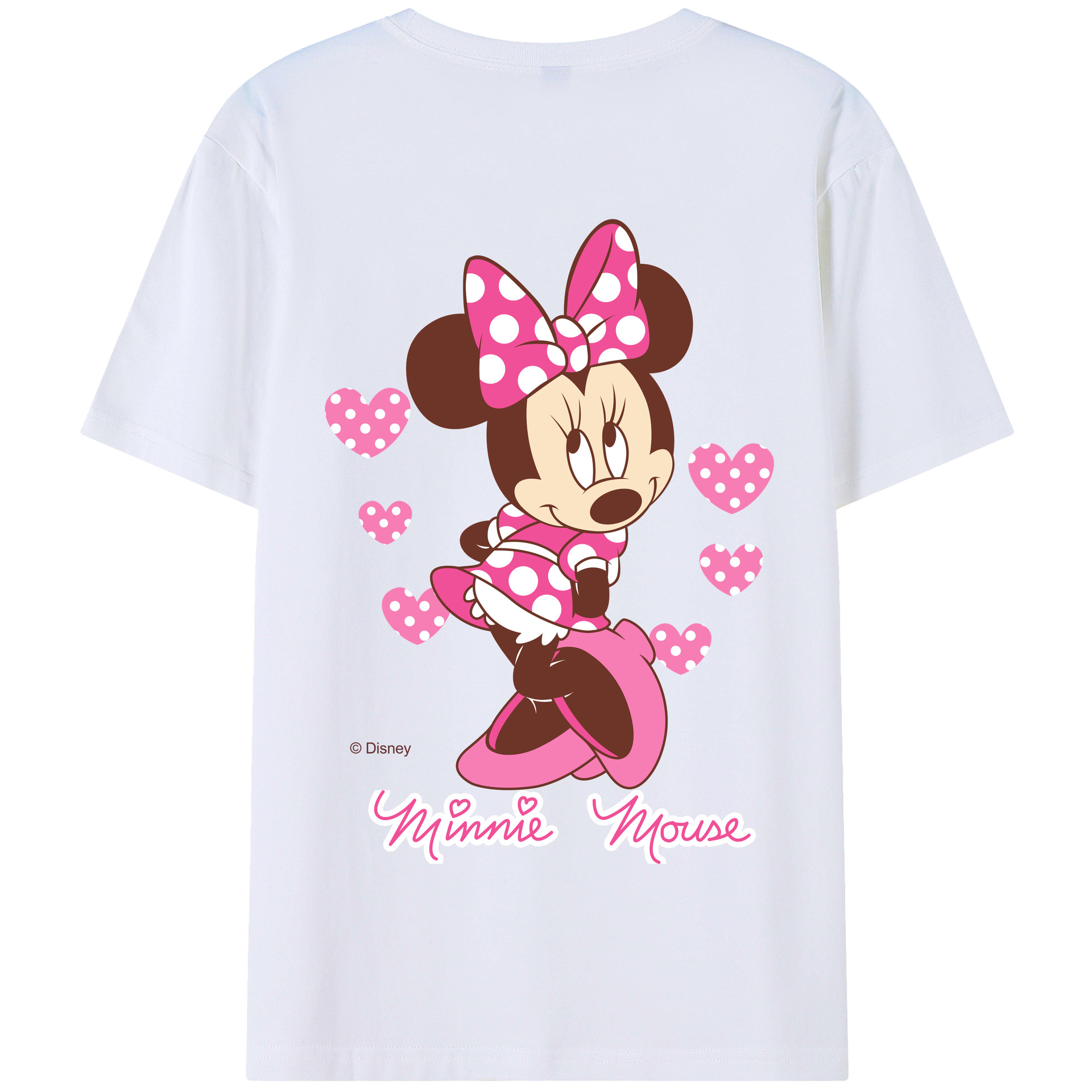 （画像用） ミッキーマウス Mickey Mouse 綿100％半袖Tシャツ（背面プリント）
