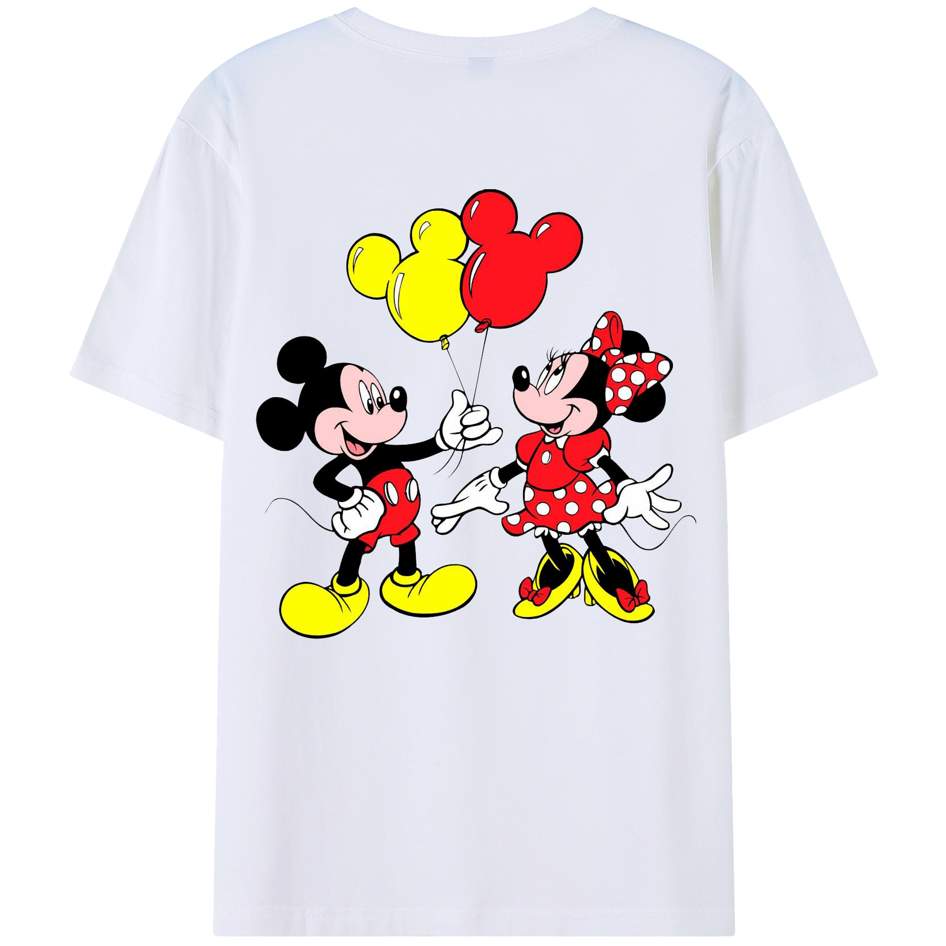 （画像用） ミッキーマウス Mickey Mouse 綿100％半袖Tシャツ（背面プリント）
