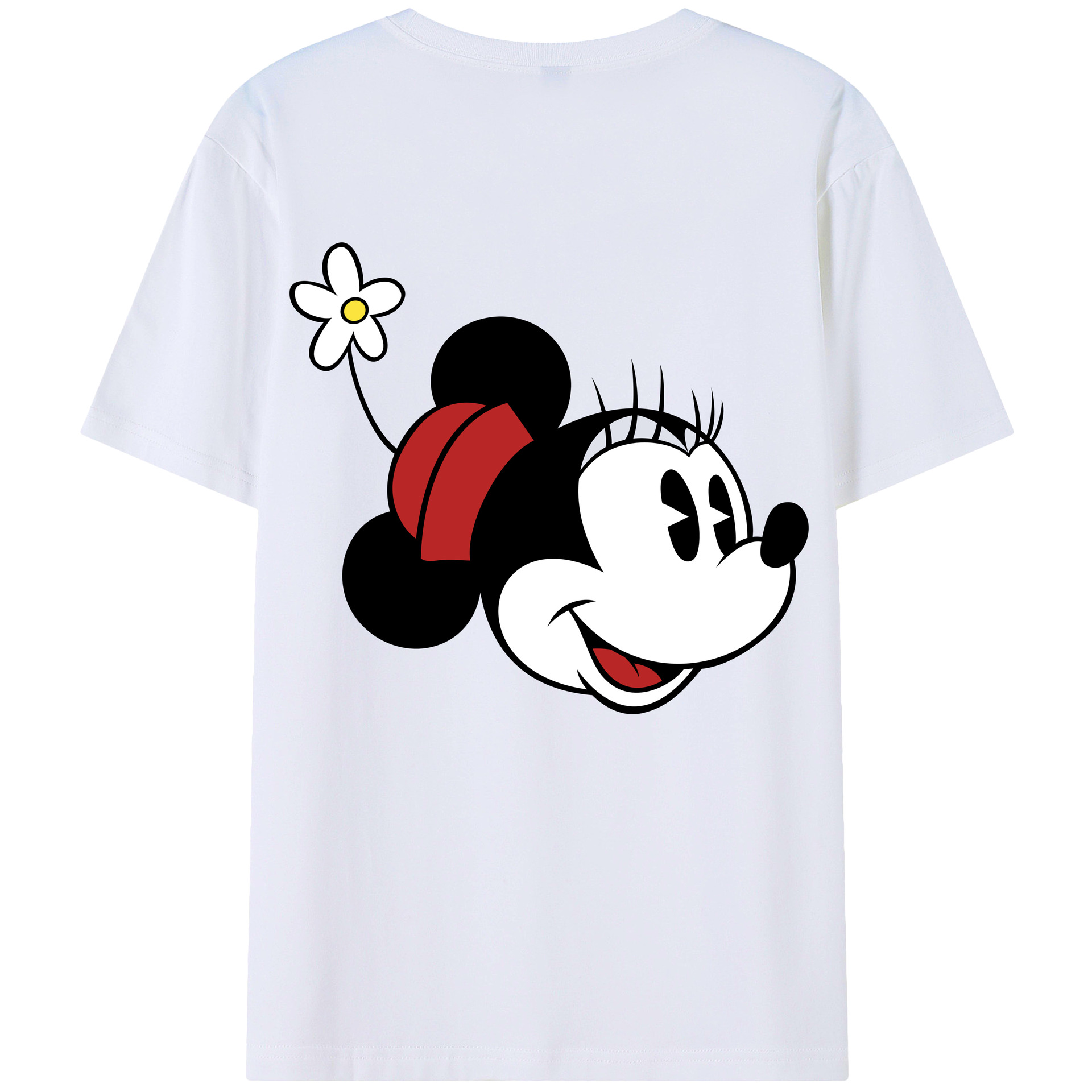 （画像用） ミッキーマウス Mickey Mouse 綿100％半袖Tシャツ（背面プリント）