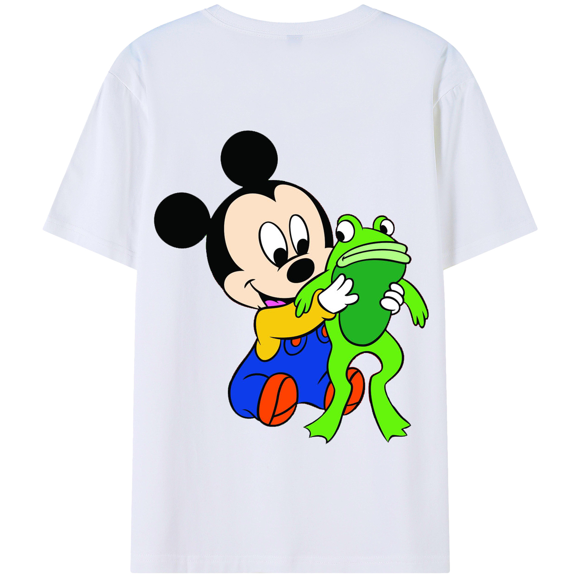 （画像用） ミッキーマウス Mickey Mouse 綿100％半袖Tシャツ（背面プリント）