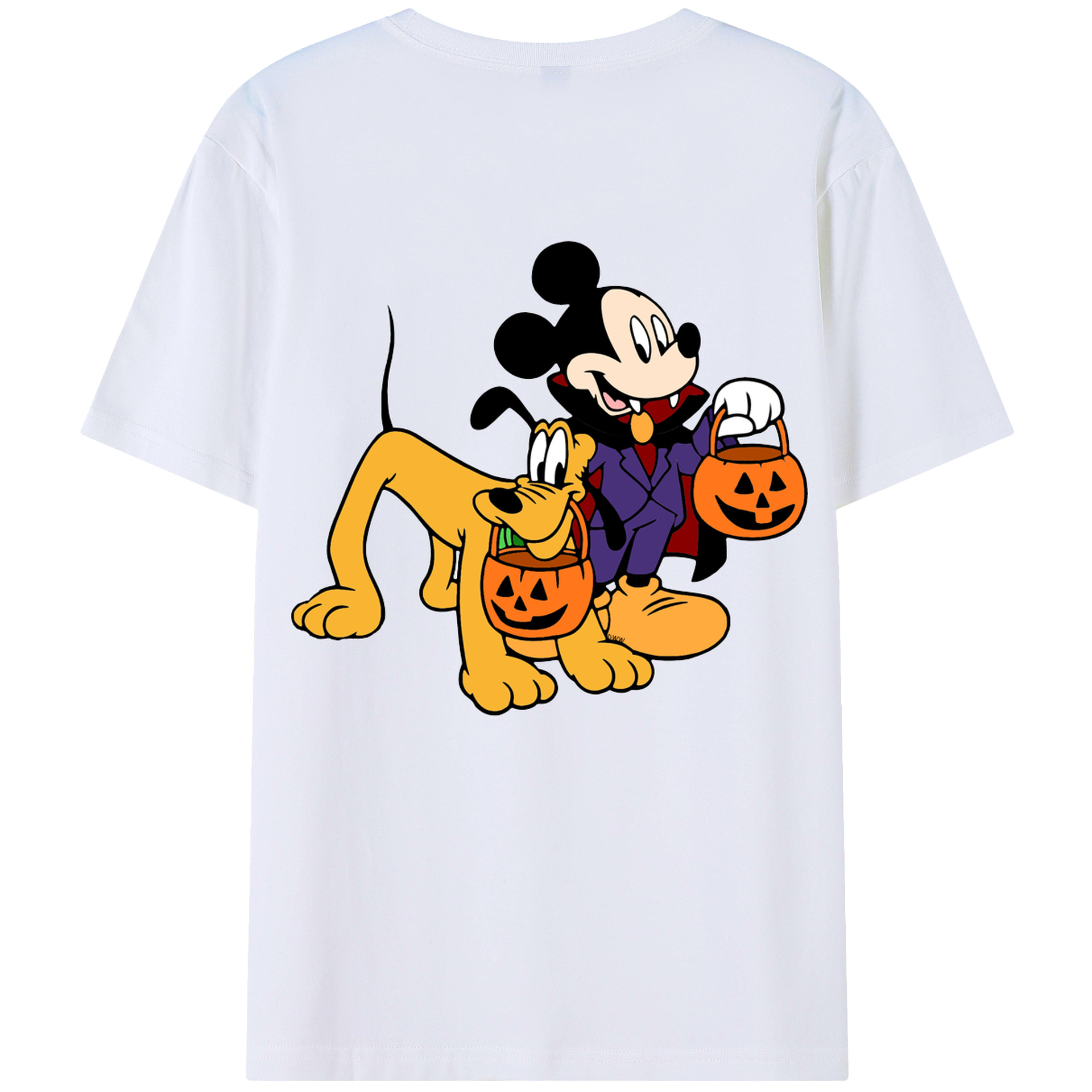 （画像用） ミッキーマウス Mickey Mouse 綿100％半袖Tシャツ（背面プリント）