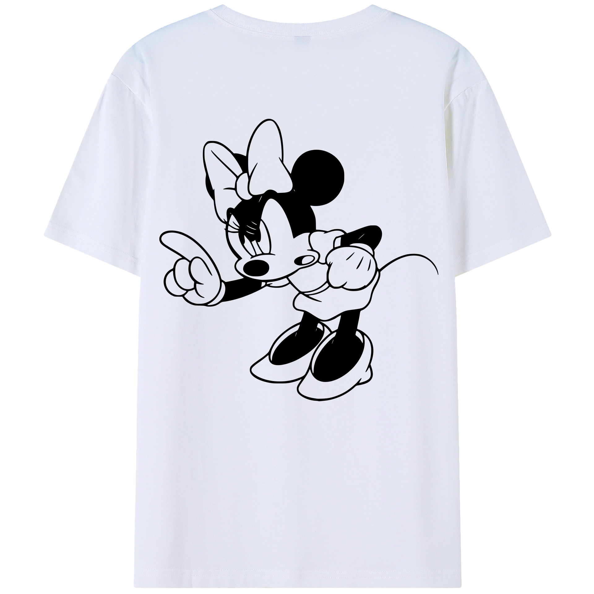 （画像用） ミッキーマウス Mickey Mouse 綿100％半袖Tシャツ（背面プリント）
