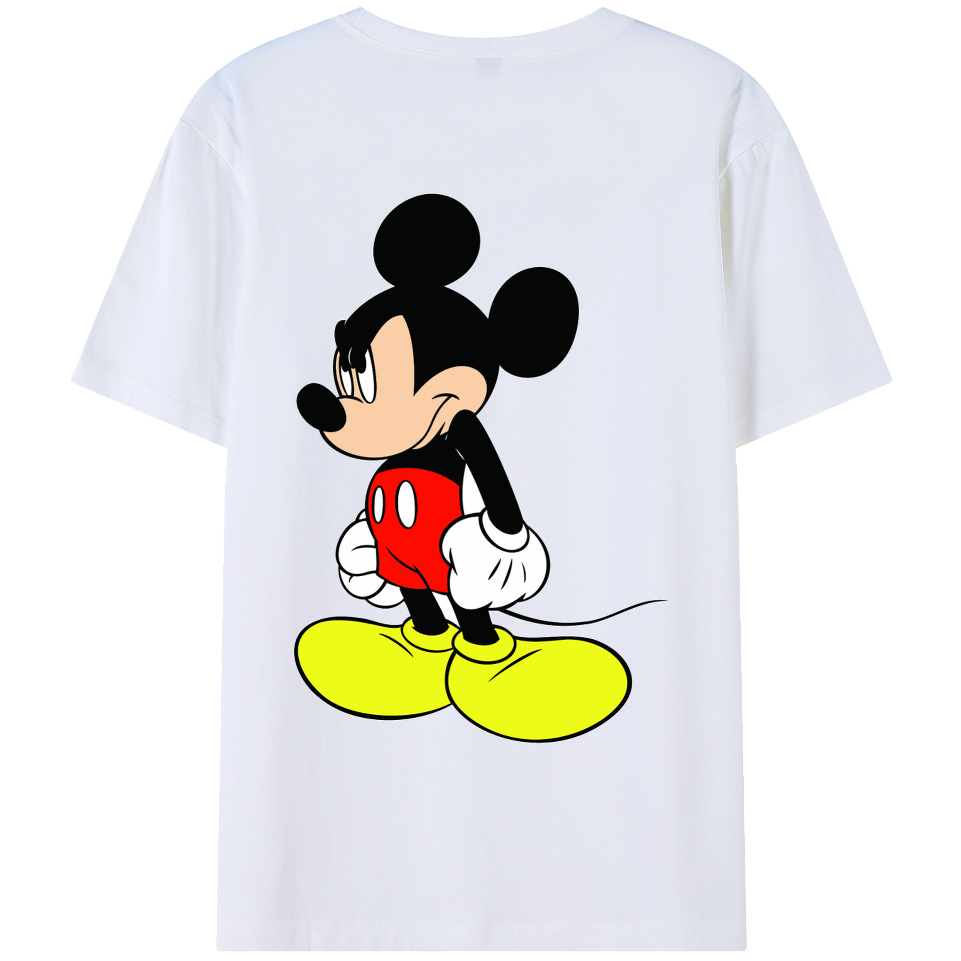 （画像用） ミッキーマウス Mickey Mouse 綿100％半袖Tシャツ（背面プリント）