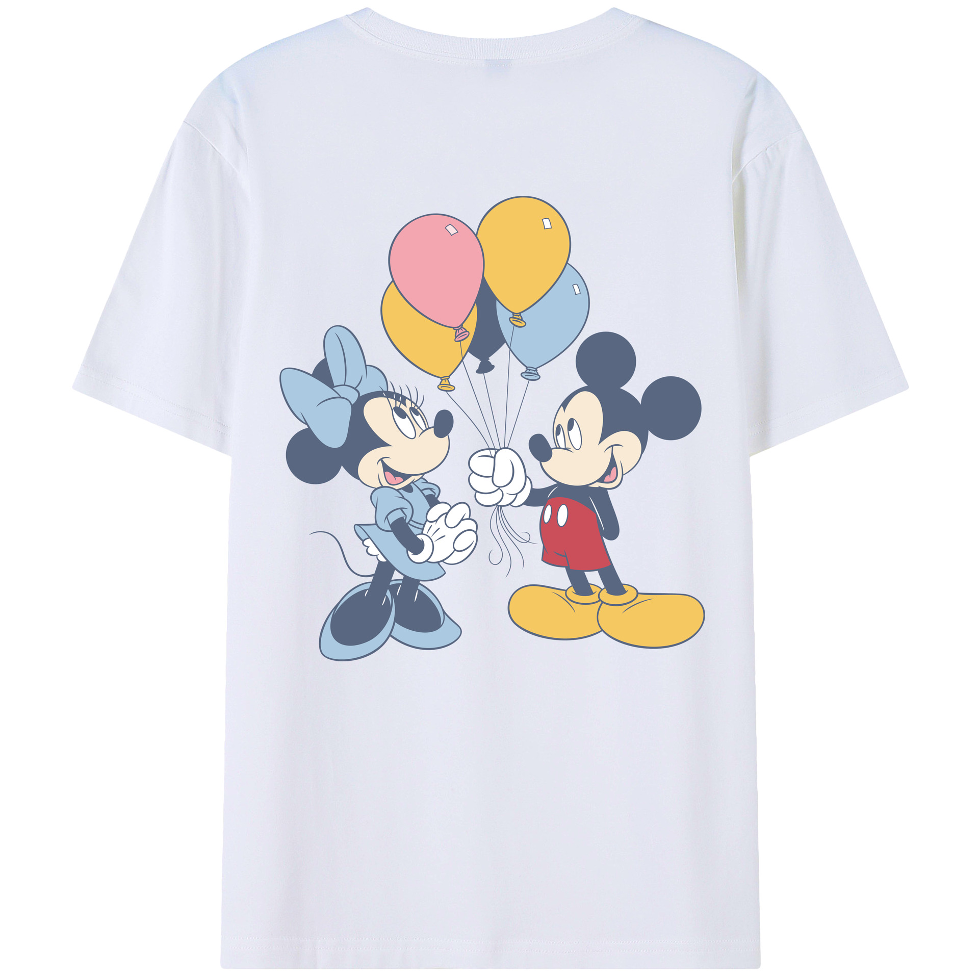 （画像用） ミッキーマウス Mickey Mouse 綿100％半袖Tシャツ（背面プリント）