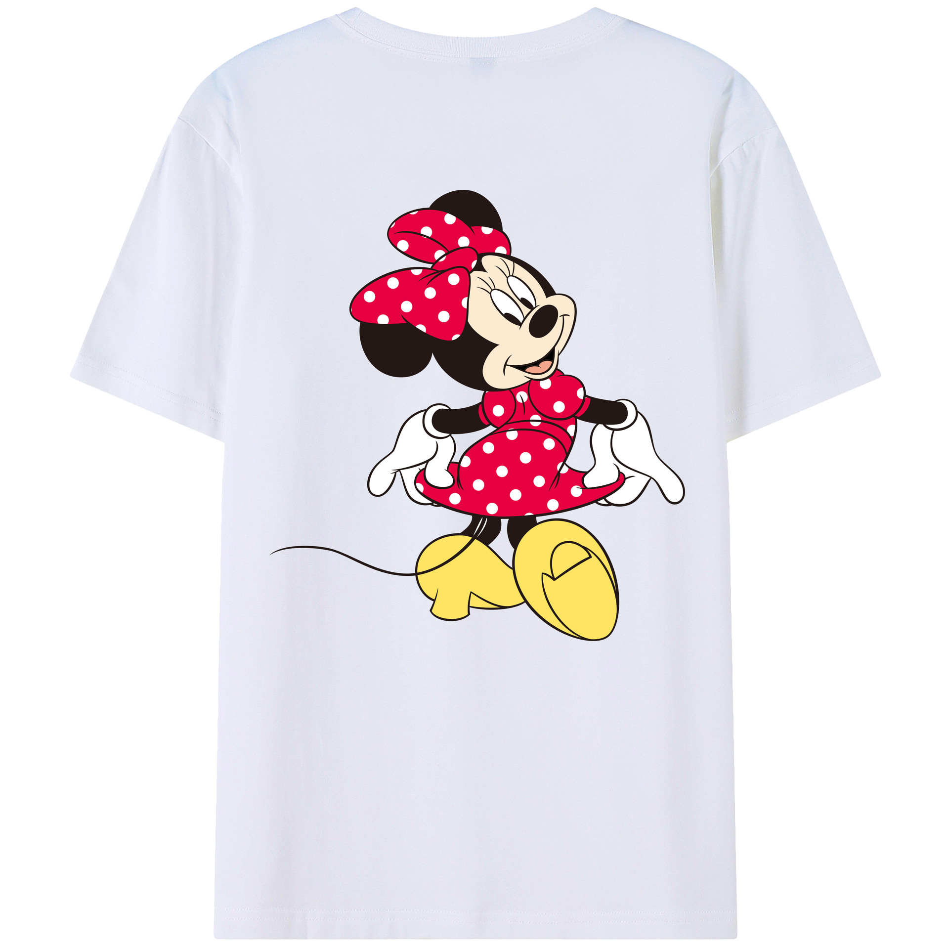 （画像用） ミッキーマウス Mickey Mouse 綿100％半袖Tシャツ（背面プリント）