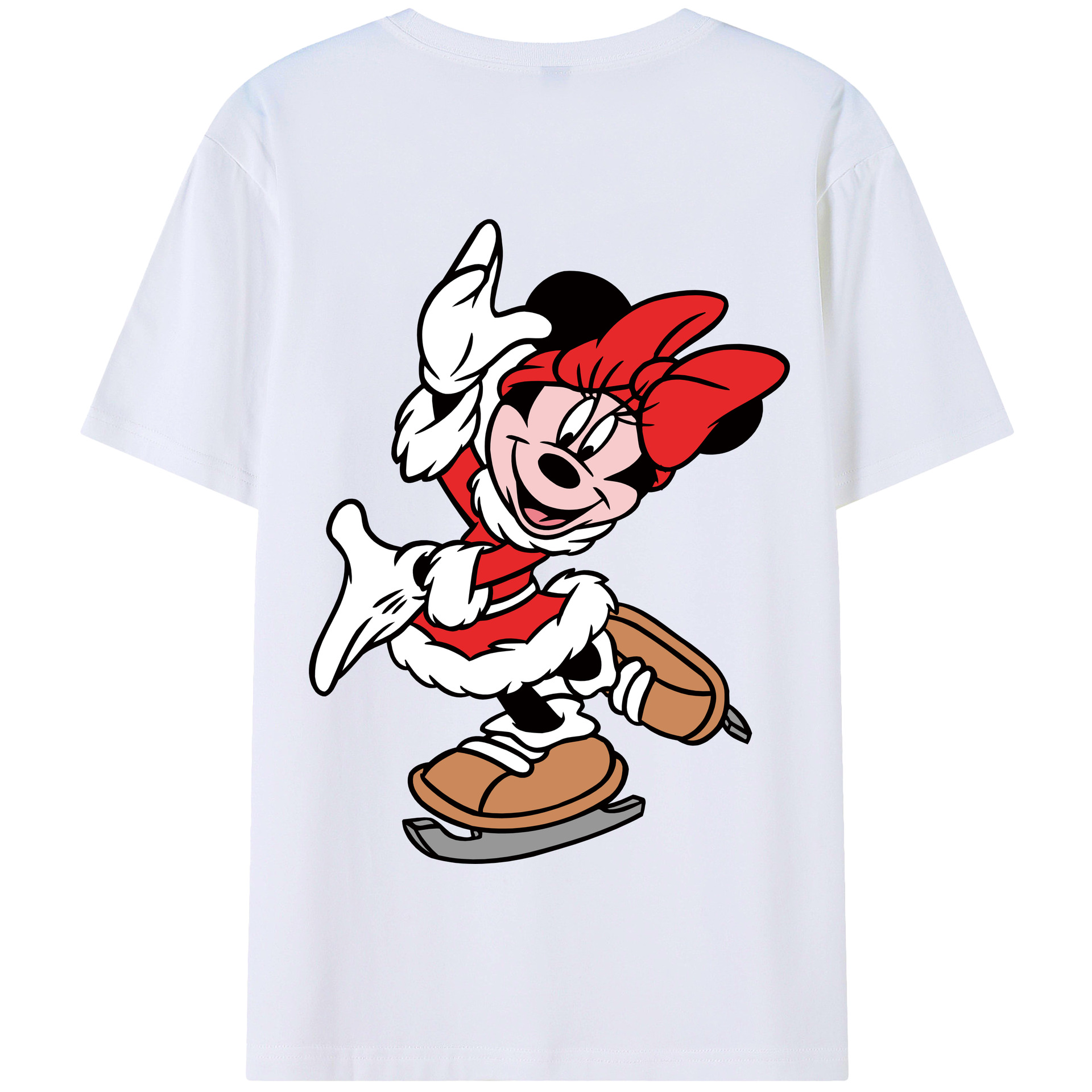 （画像用） ミッキーマウス Mickey Mouse 綿100％半袖Tシャツ（背面プリント）
