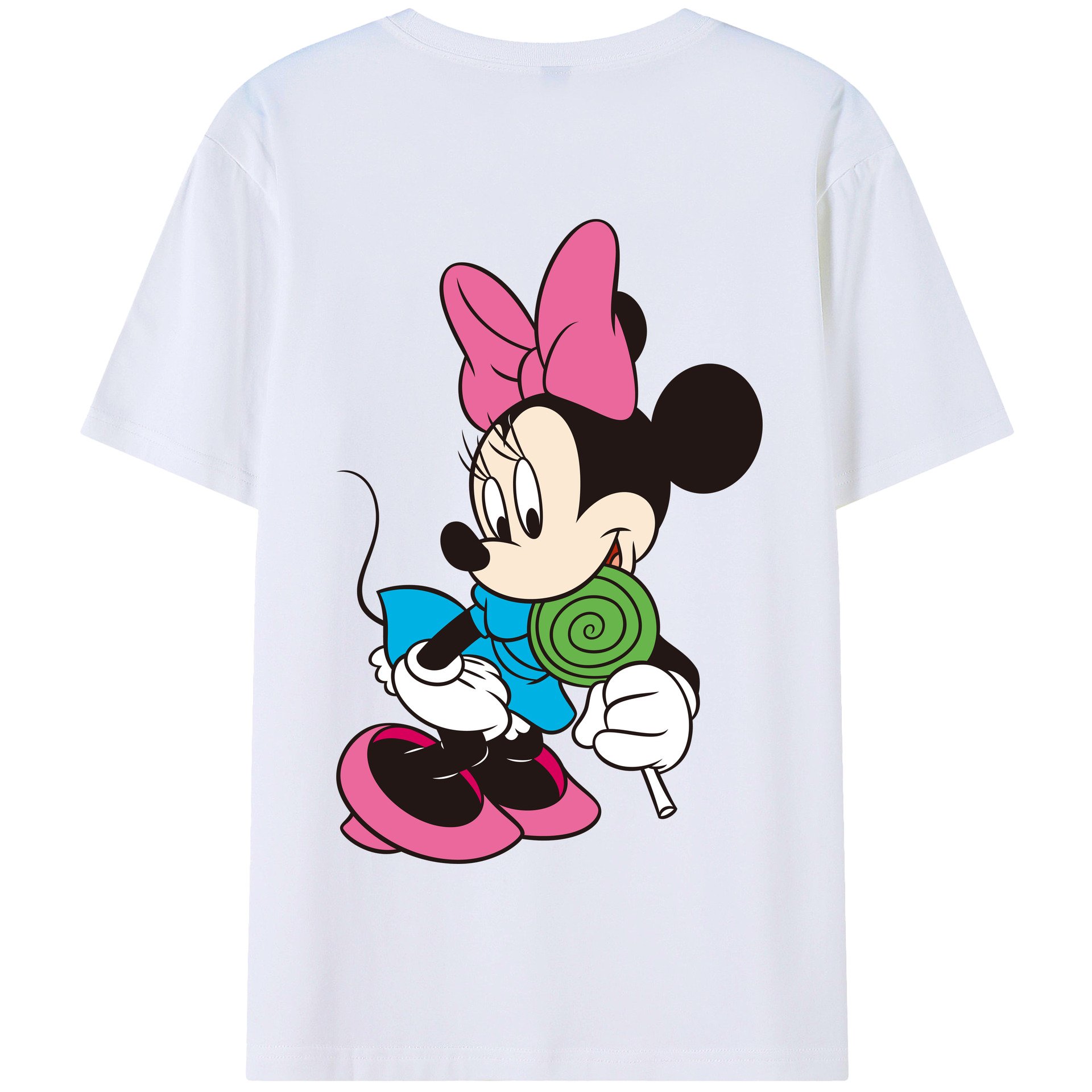 （画像用） ミッキーマウス Mickey Mouse 綿100％半袖Tシャツ（背面プリント）