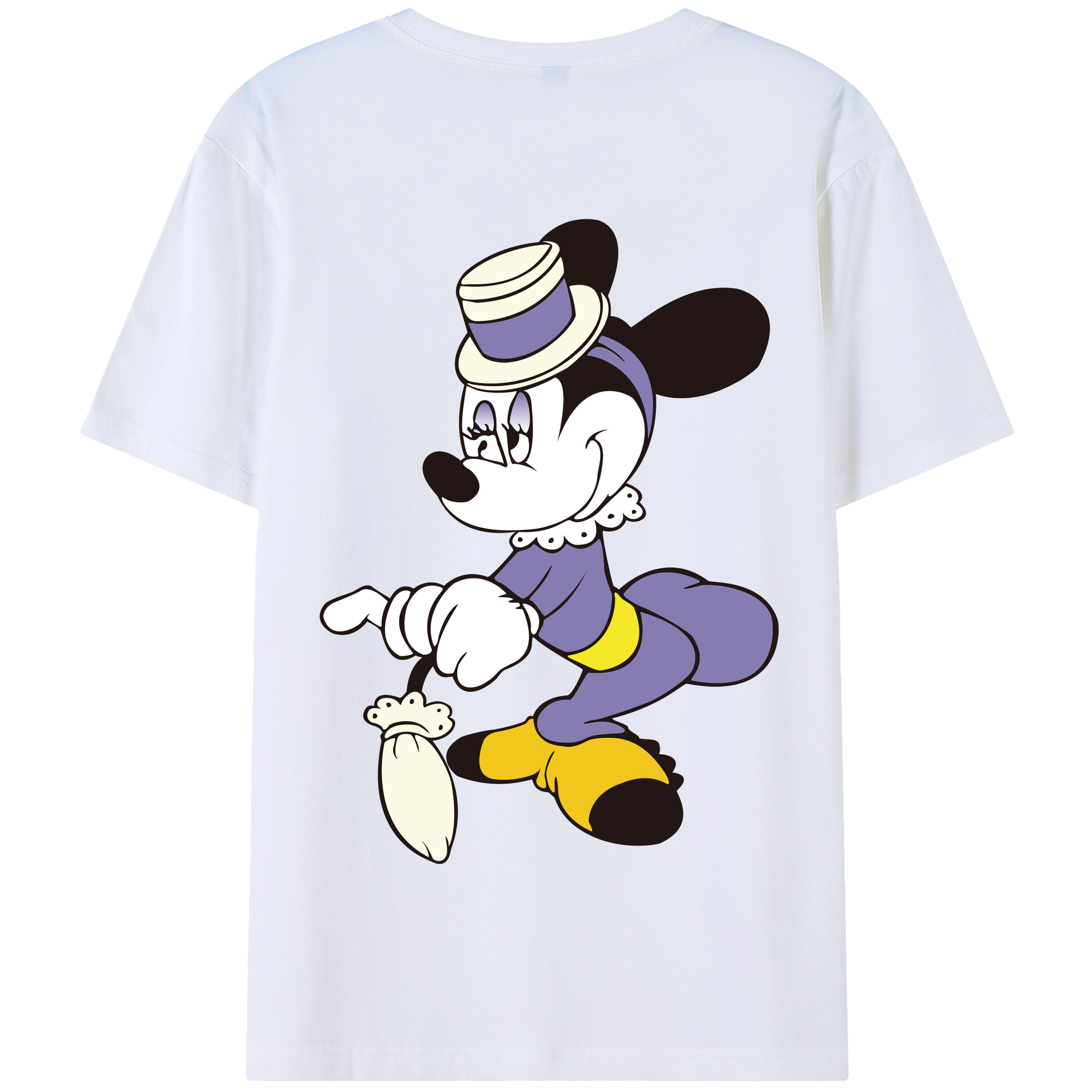 （画像用） ミッキーマウス Mickey Mouse 綿100％半袖Tシャツ（背面プリント）