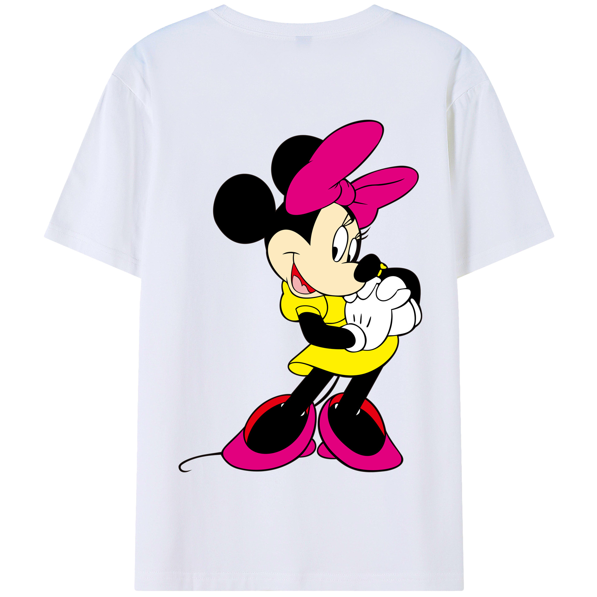 （画像用） ミッキーマウス Mickey Mouse 綿100％半袖Tシャツ（背面プリント）