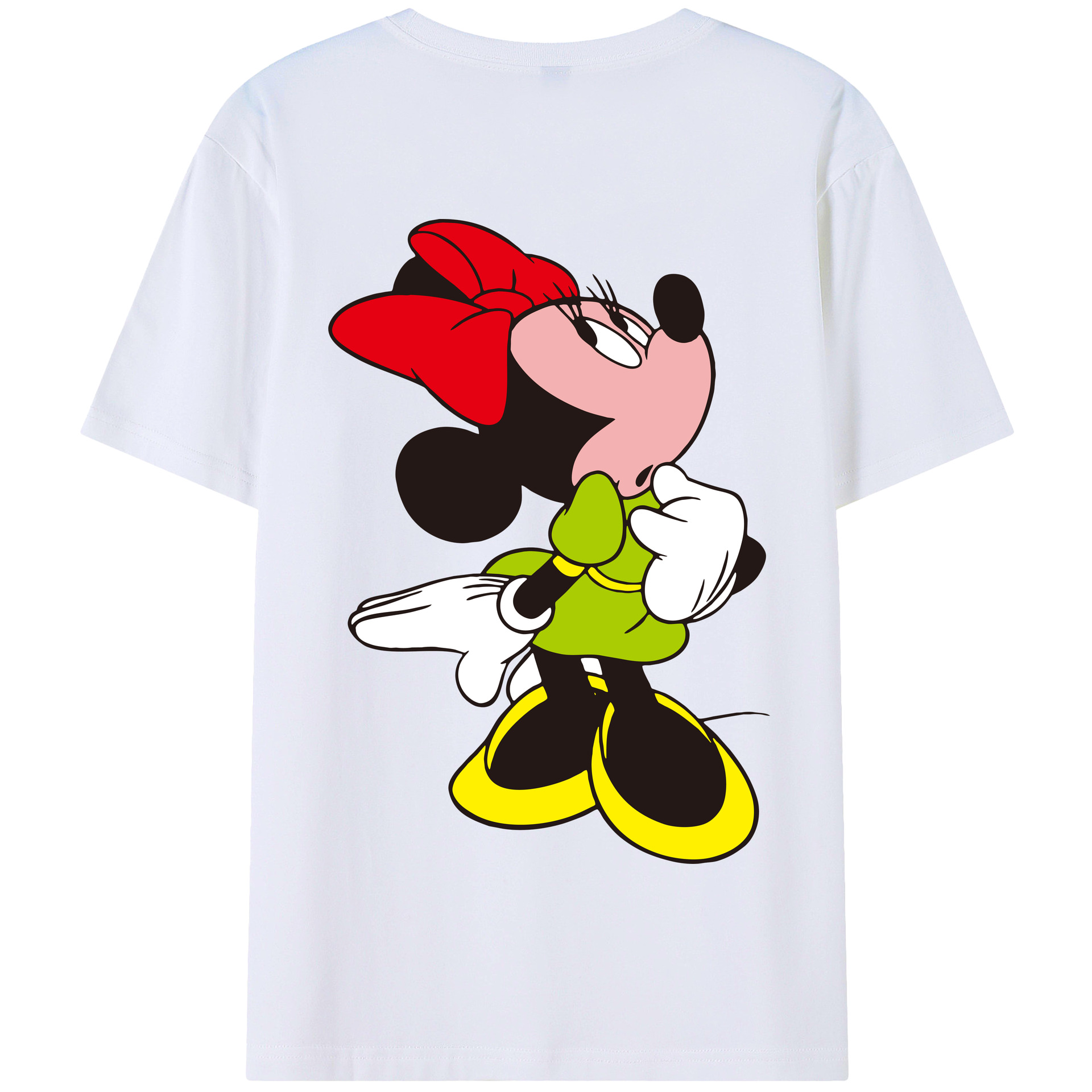 （画像用） ミッキーマウス Mickey Mouse 綿100％半袖Tシャツ（背面プリント）