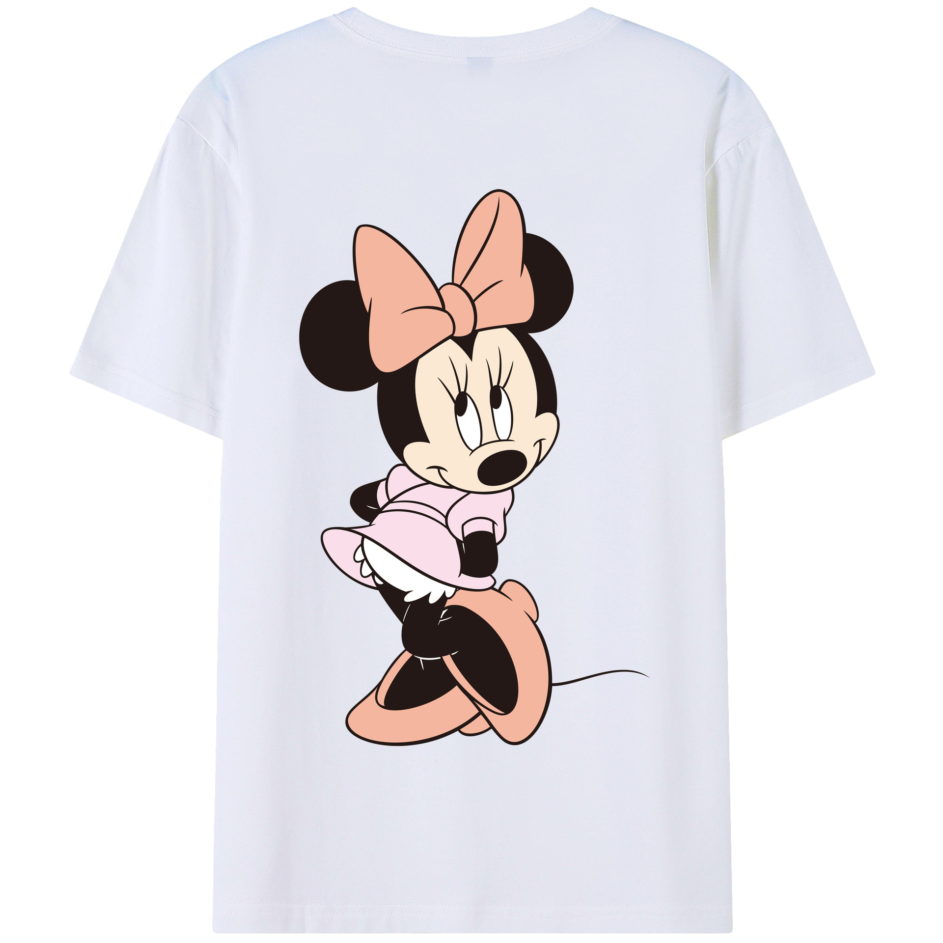 （画像用） ミッキーマウス Mickey Mouse 綿100％半袖Tシャツ（背面プリント）
