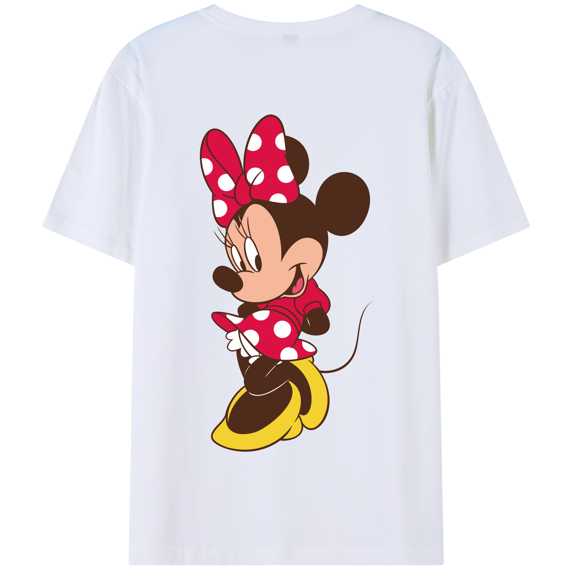 （画像用） ミッキーマウス Mickey Mouse 綿100％半袖Tシャツ（背面プリント）