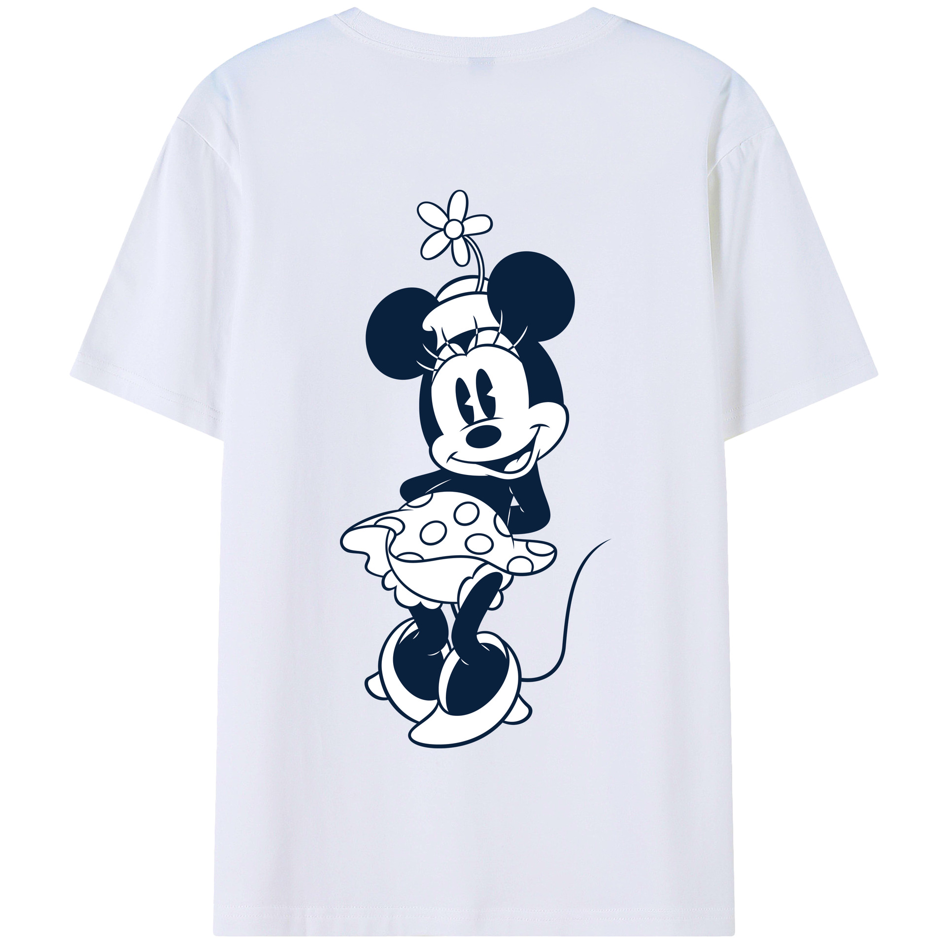 （画像用） ミッキーマウス Mickey Mouse 綿100％半袖Tシャツ（背面プリント）