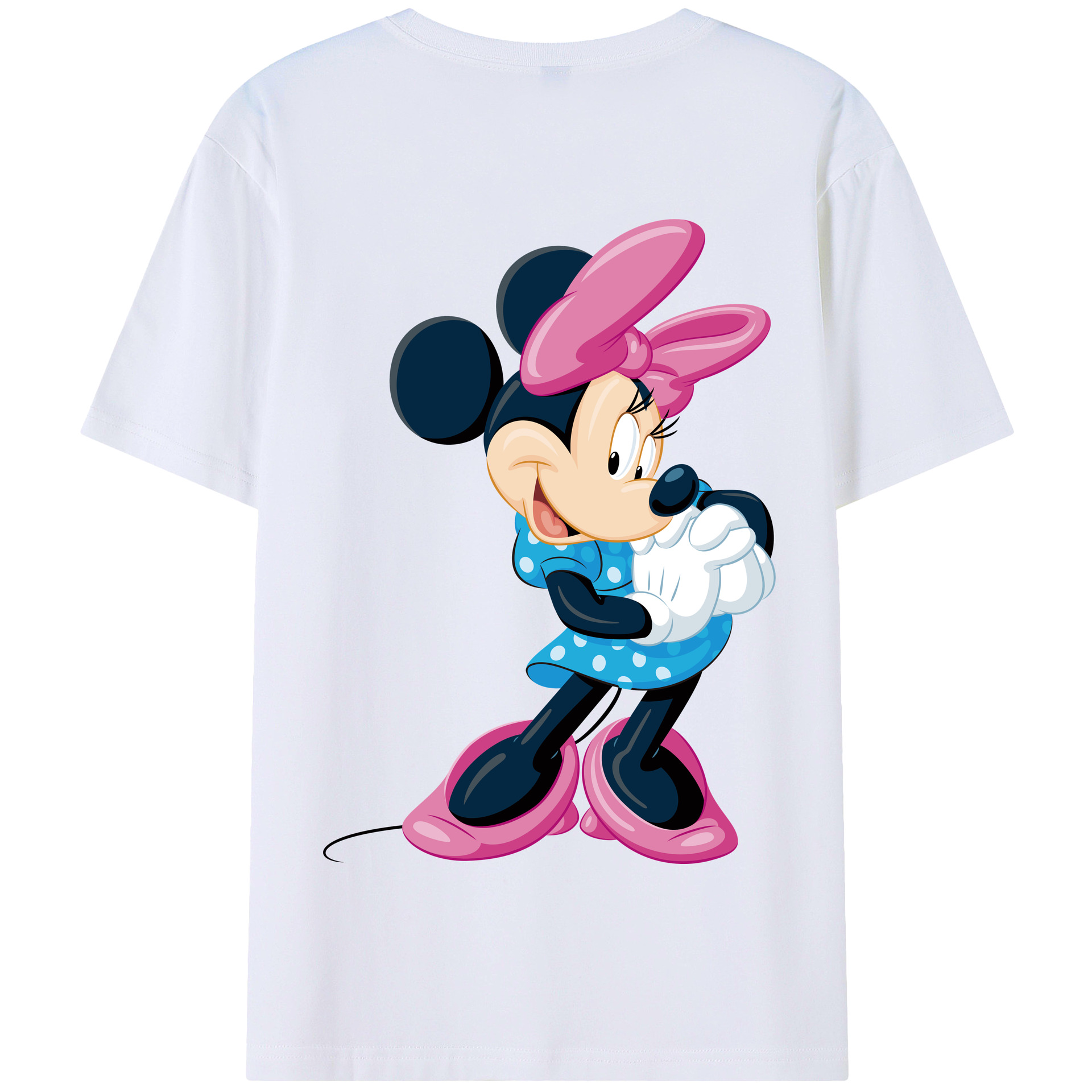 （画像用） ミッキーマウス Mickey Mouse 綿100％半袖Tシャツ（背面プリント）