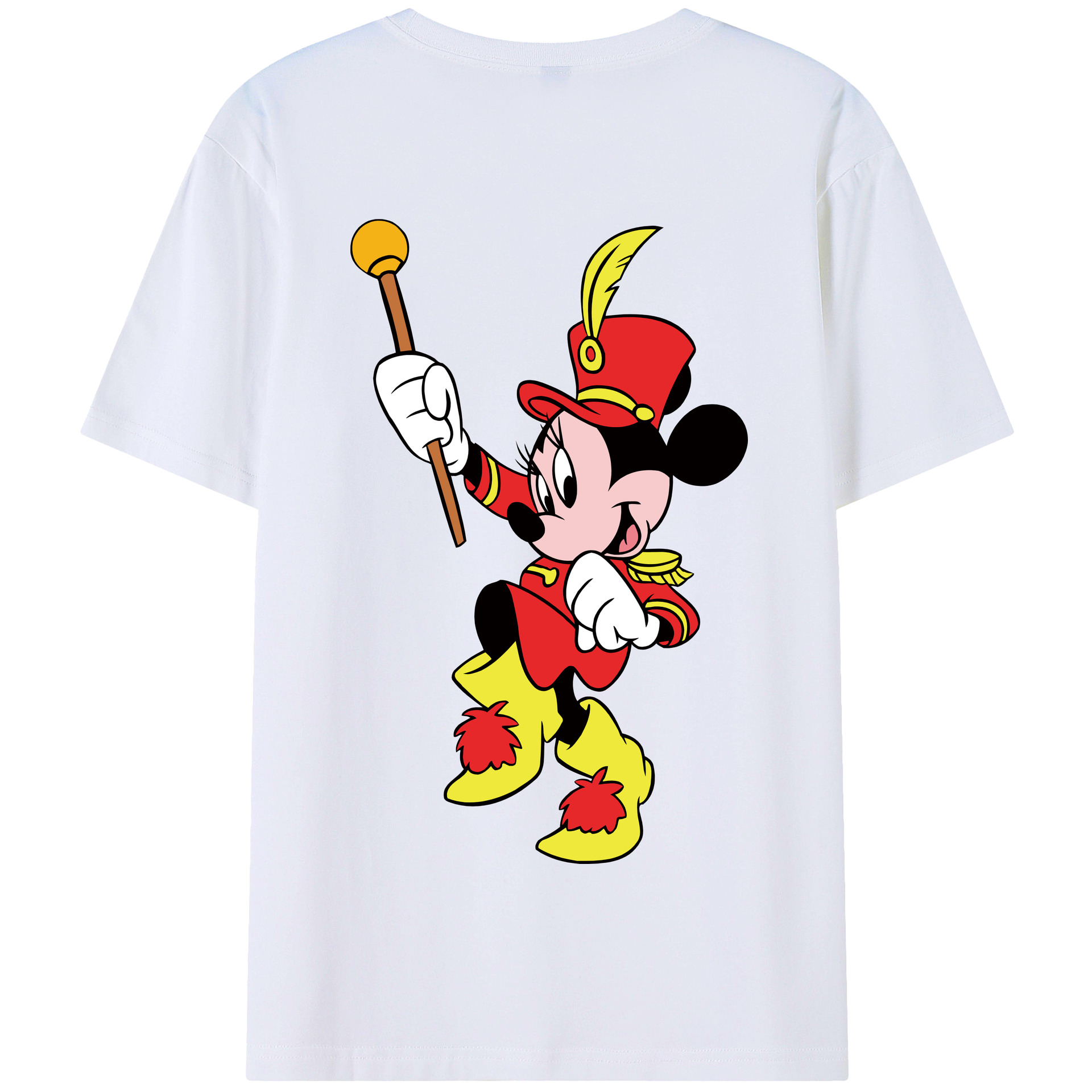（画像用） ミッキーマウス Mickey Mouse 綿100％半袖Tシャツ（背面プリント）