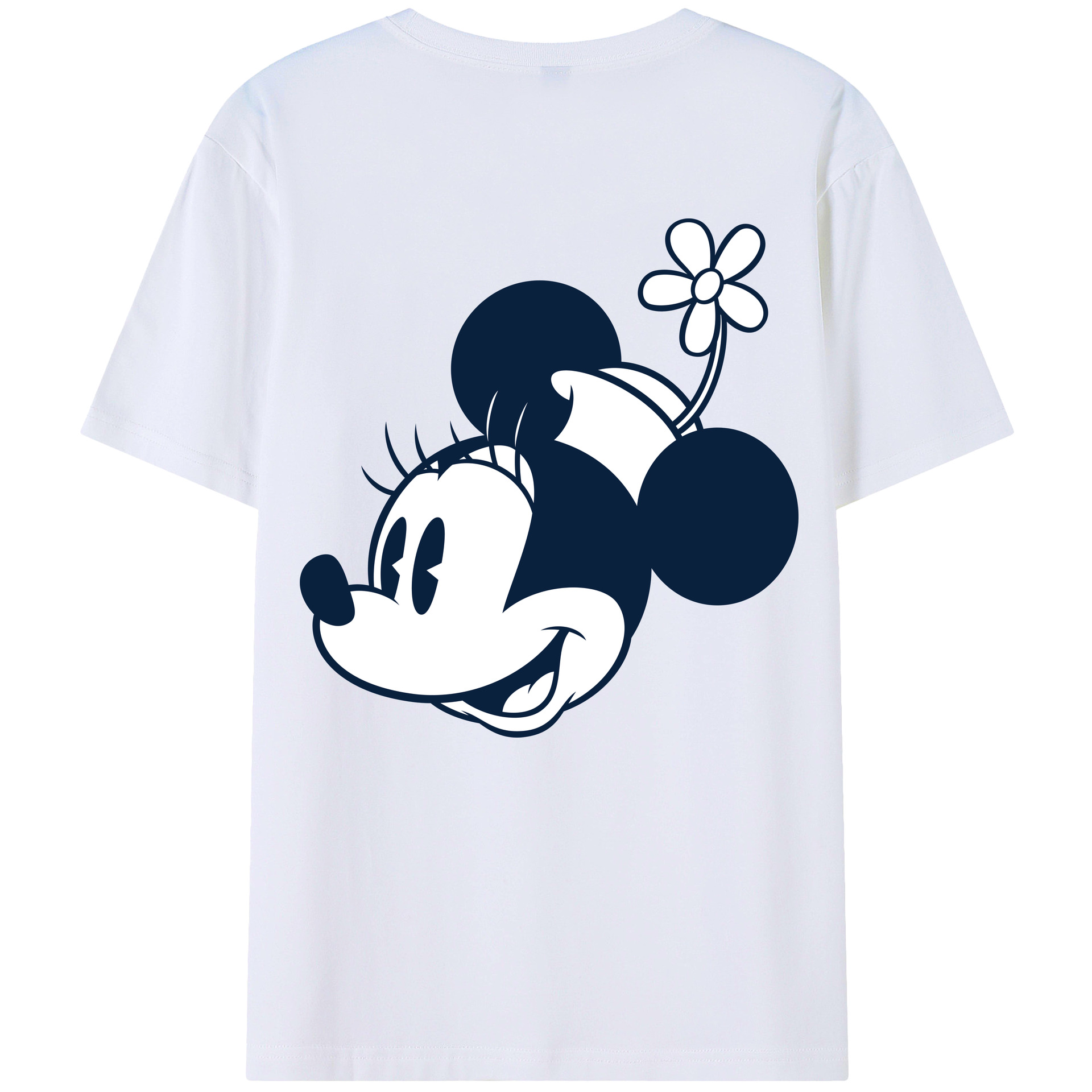 （画像用） ミッキーマウス Mickey Mouse 綿100％半袖Tシャツ（背面プリント）