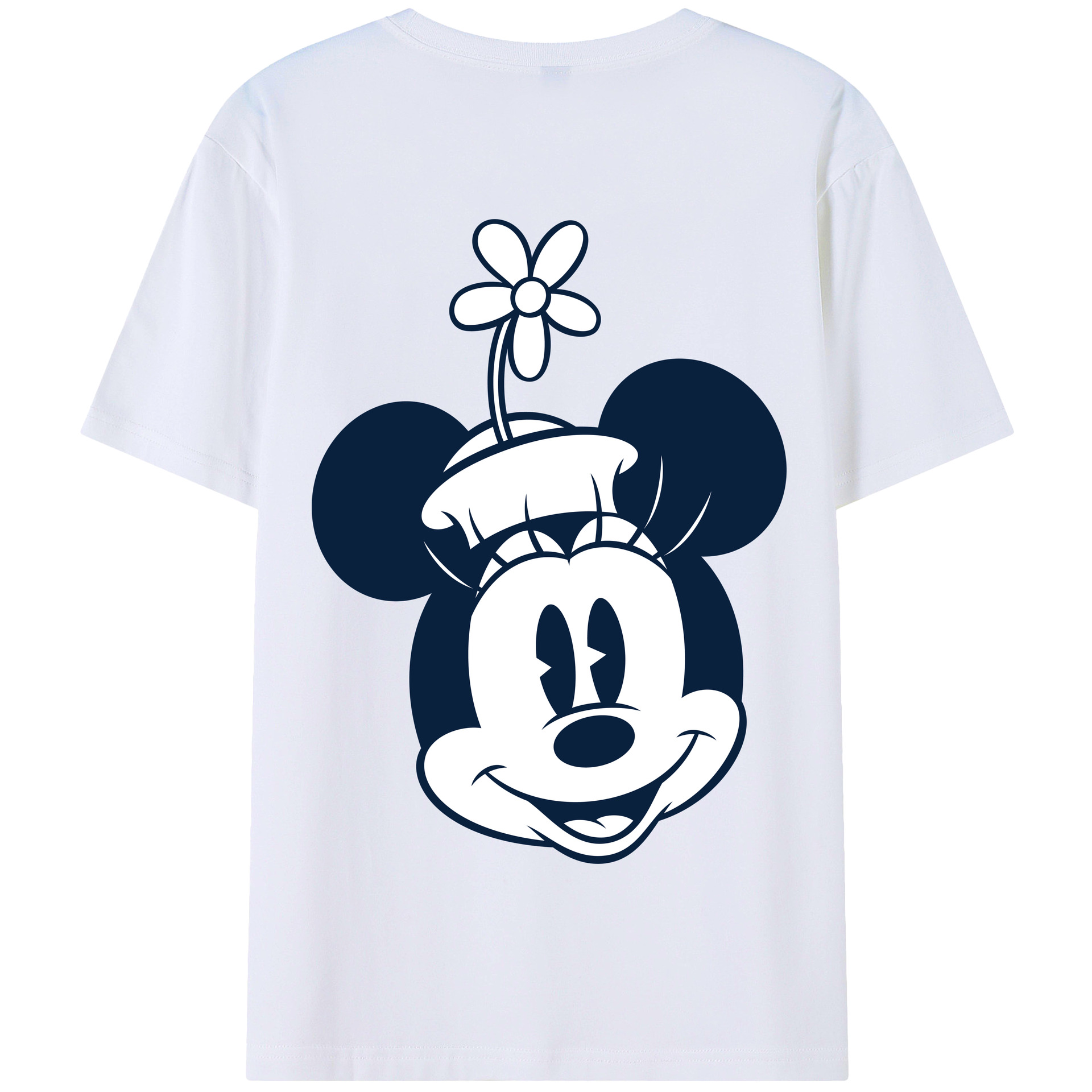 （画像用） ミッキーマウス Mickey Mouse 綿100％半袖Tシャツ（背面プリント）