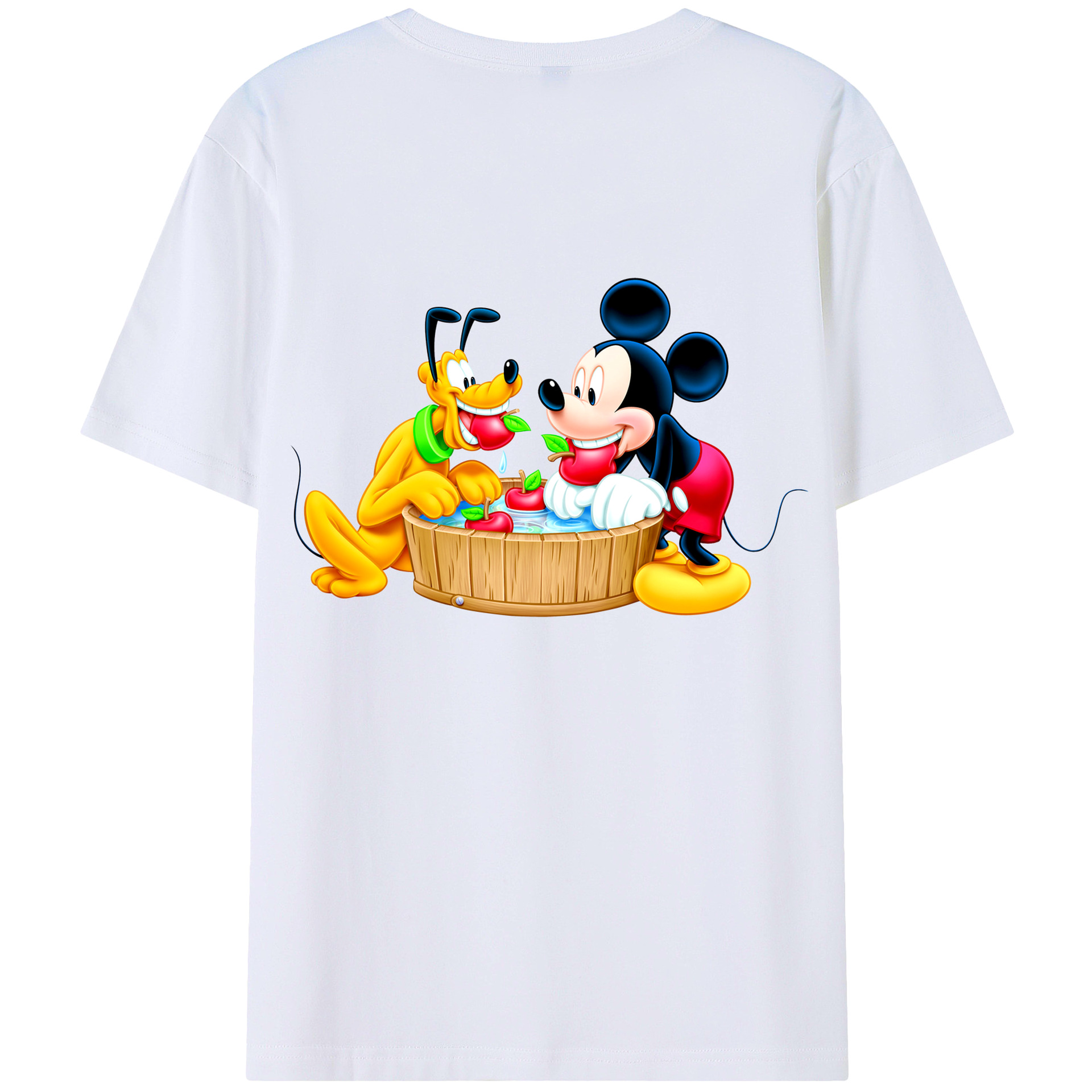 （画像用） ミッキーマウス Mickey Mouse 綿100％半袖Tシャツ（背面プリント）