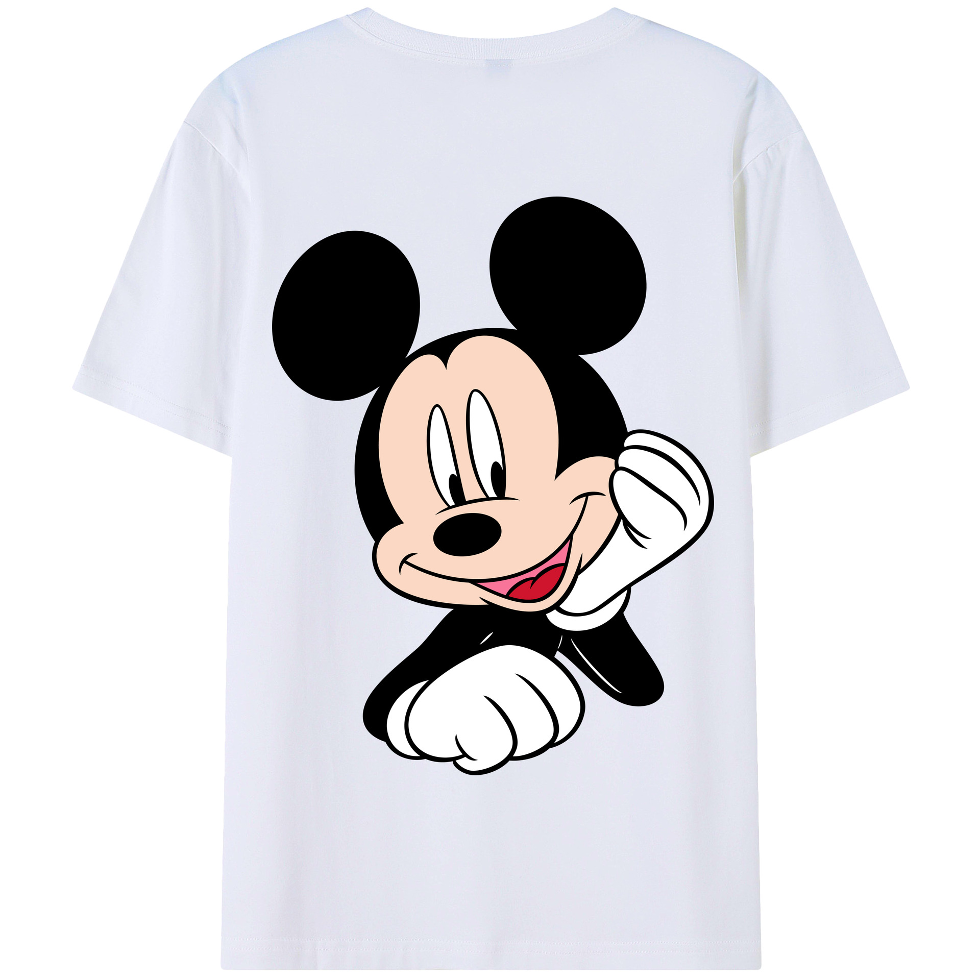 （画像用） ミッキーマウス Mickey Mouse 綿100％半袖Tシャツ（背面プリント）