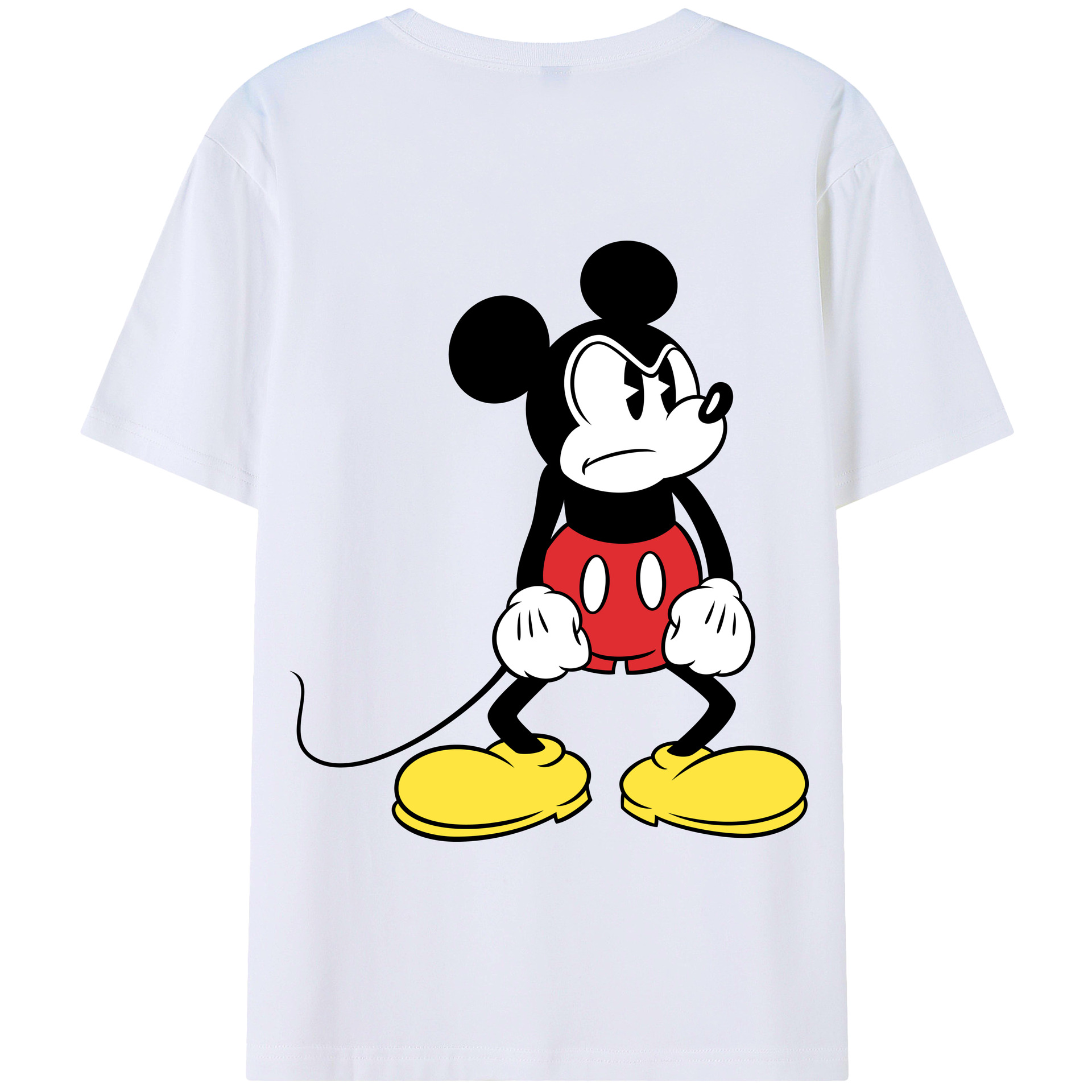 （画像用） ミッキーマウス Mickey Mouse 綿100％半袖Tシャツ（背面プリント）
