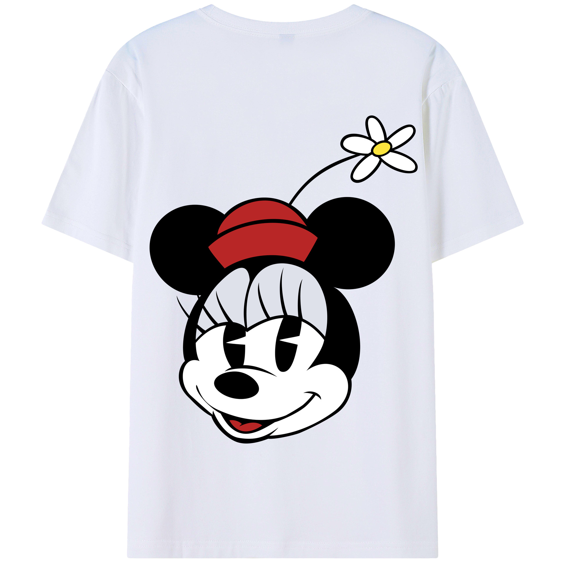 （画像用） ミッキーマウス Mickey Mouse 綿100％半袖Tシャツ（背面プリント）